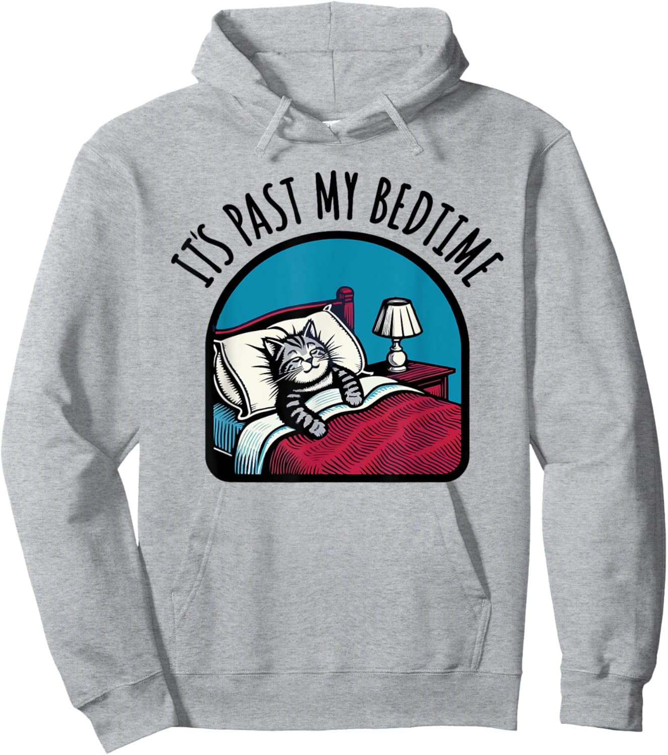 Its past my bedtime sleepy cat nap Hoodie - Hoodie | Ash