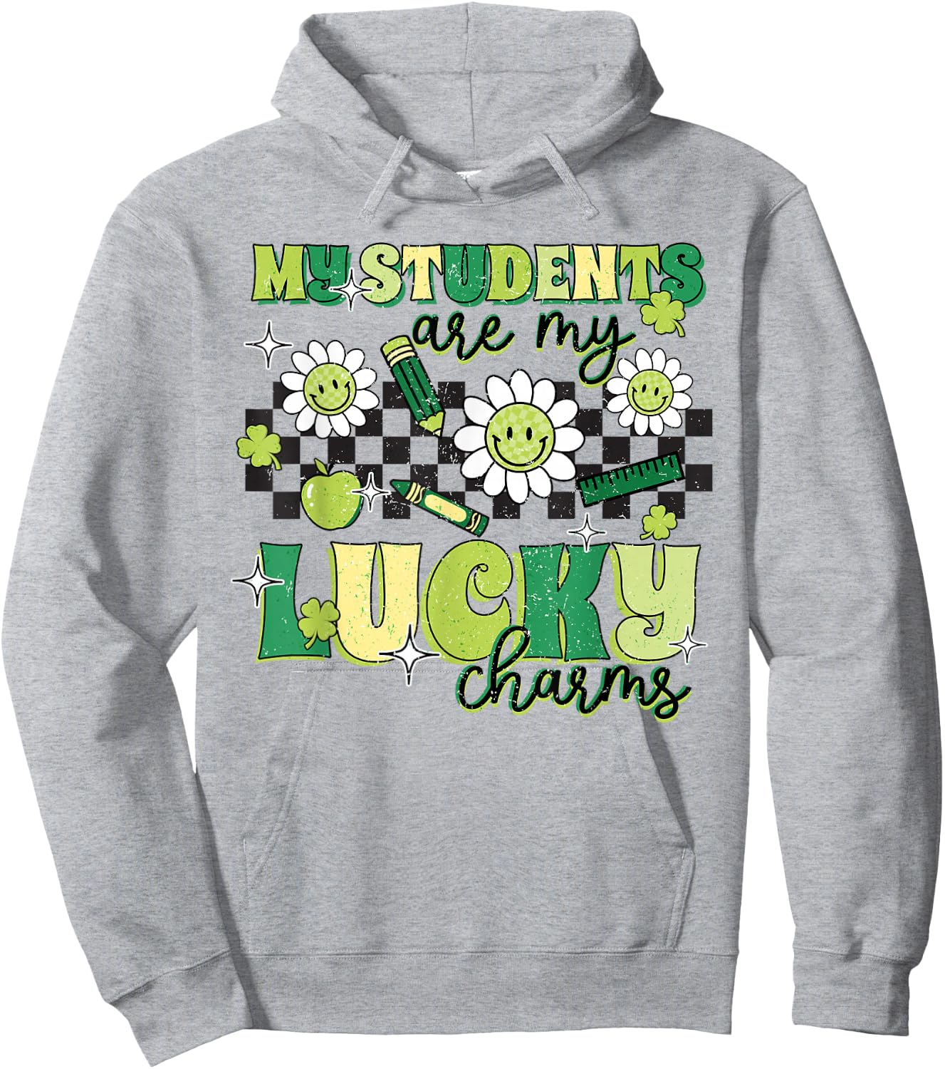 St Patricks Day Teacher My Students are my Lucky Hoodie - Hoodie | Ash