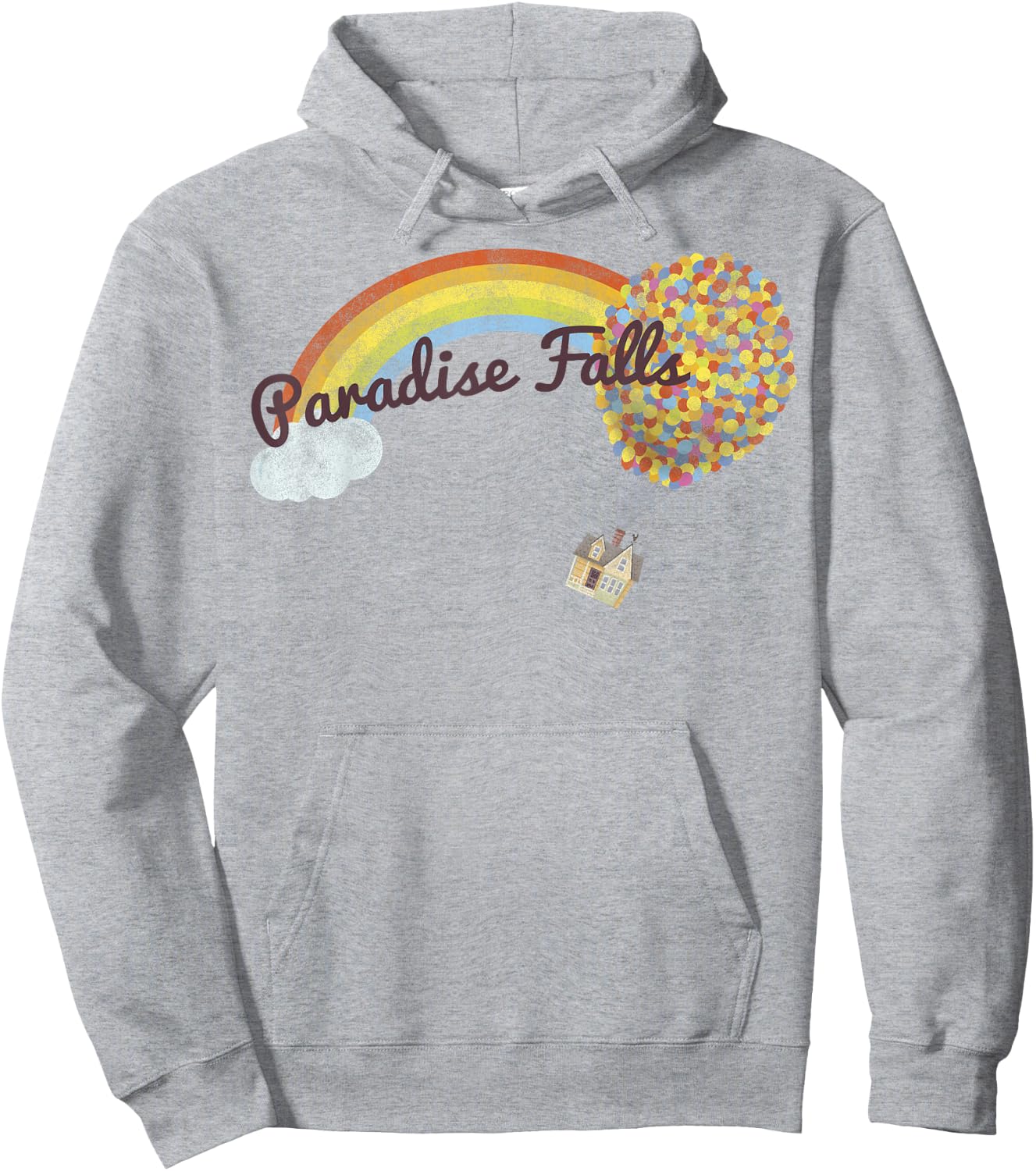 Disney Pixar Up Paradise Falls Rainbow Small Hoodie - Hoodie | Ash