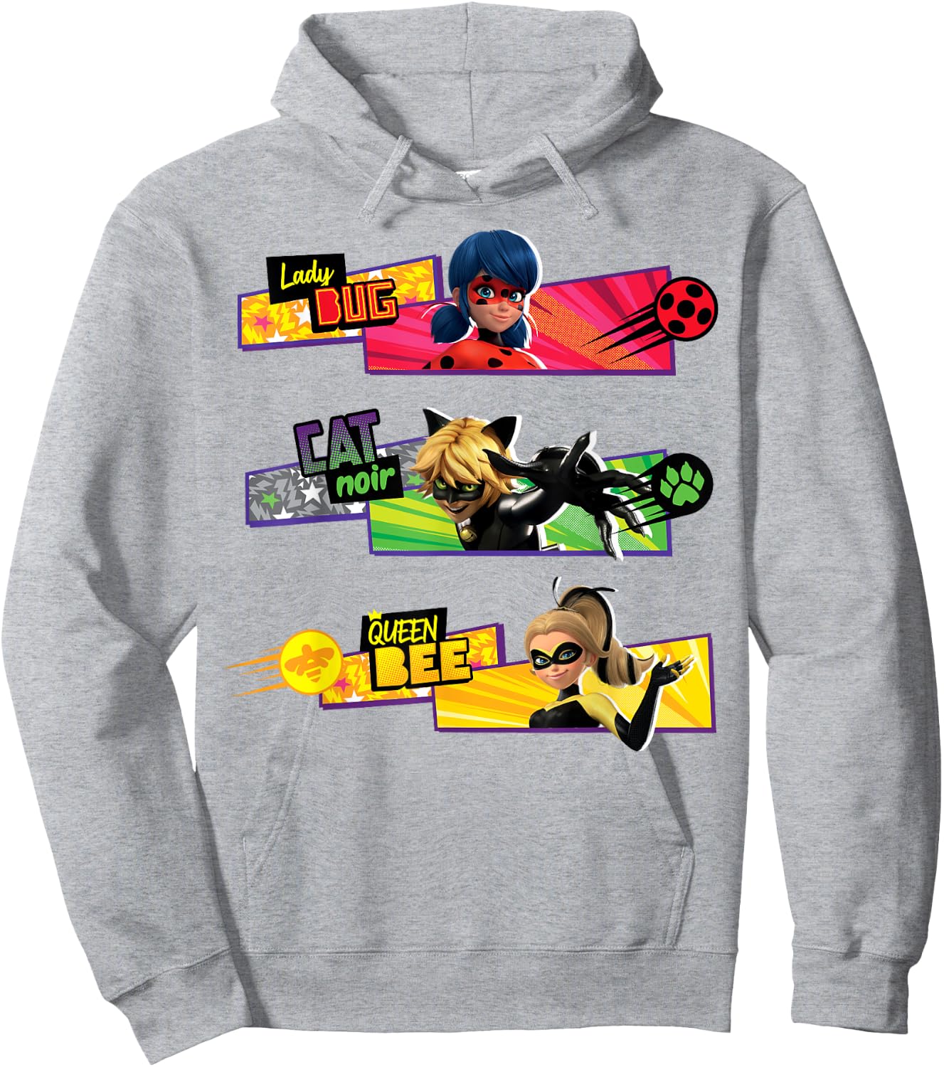 Miraculous Collection Ladybug Cat Noir Queen Bee Hoodie - Hoodie | Ash