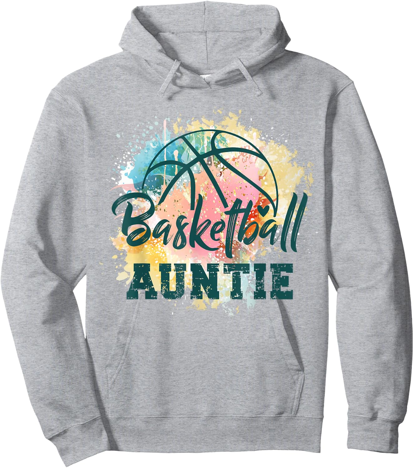 Basketball Player Aunt Team Sports Women Basketball Auntie Hoodie - Hoodie | Ash