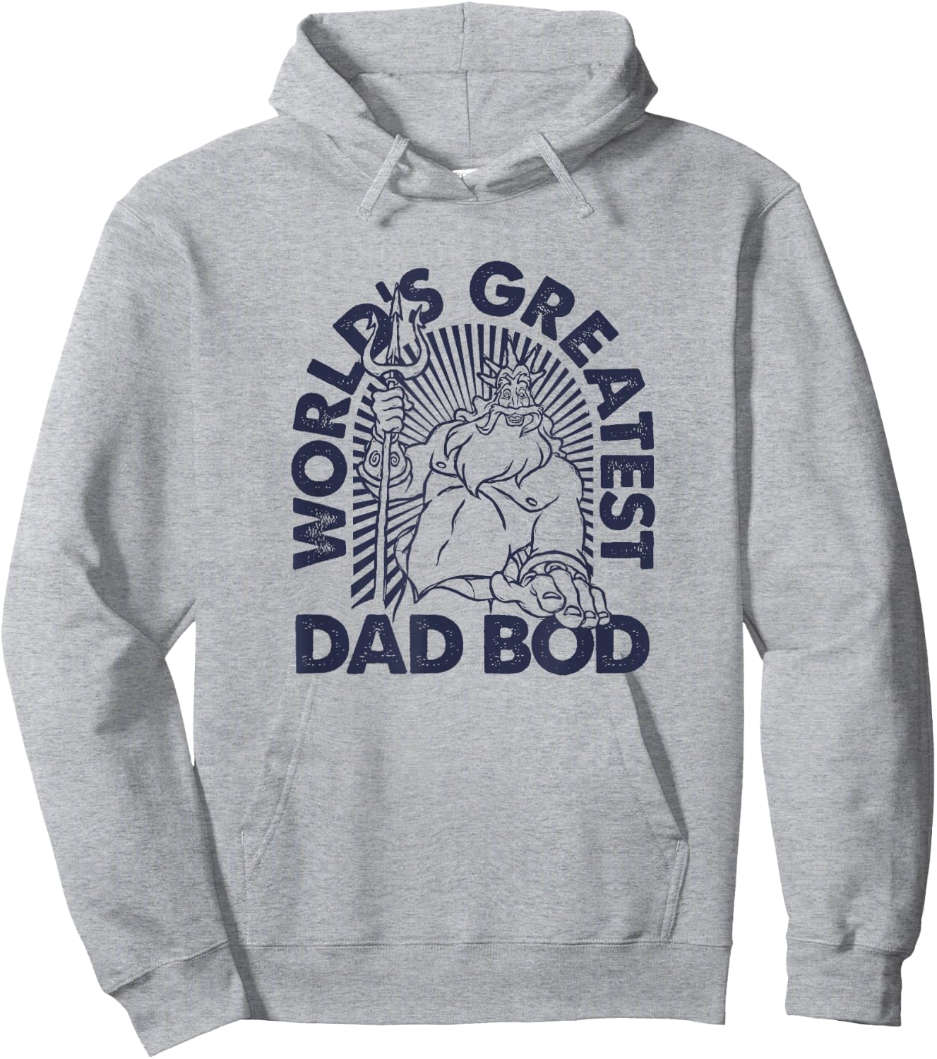 Disney The Little Mermaid King Triton World's Greatest Dad Hoodie - Hoodie | Ash