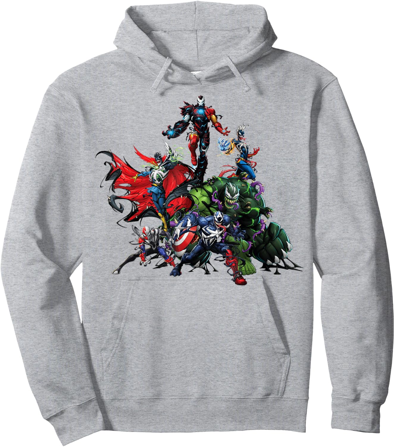 Marvel Spider-Man Maximum Venom Avengers Venomized Small Hoodie - Hoodie | Ash