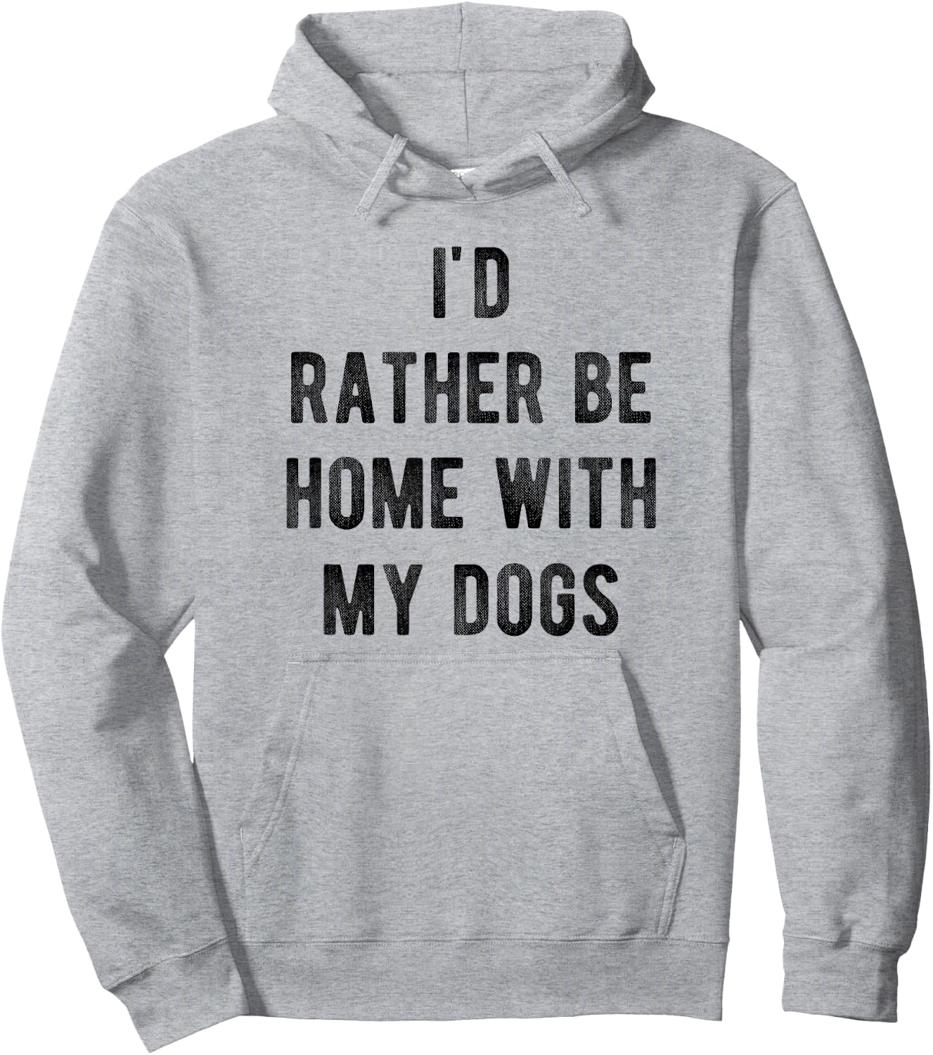 I'd Rather Be At Home With My Dog Shirt Mom & Dog Parent Hoodie - Hoodie | Ash