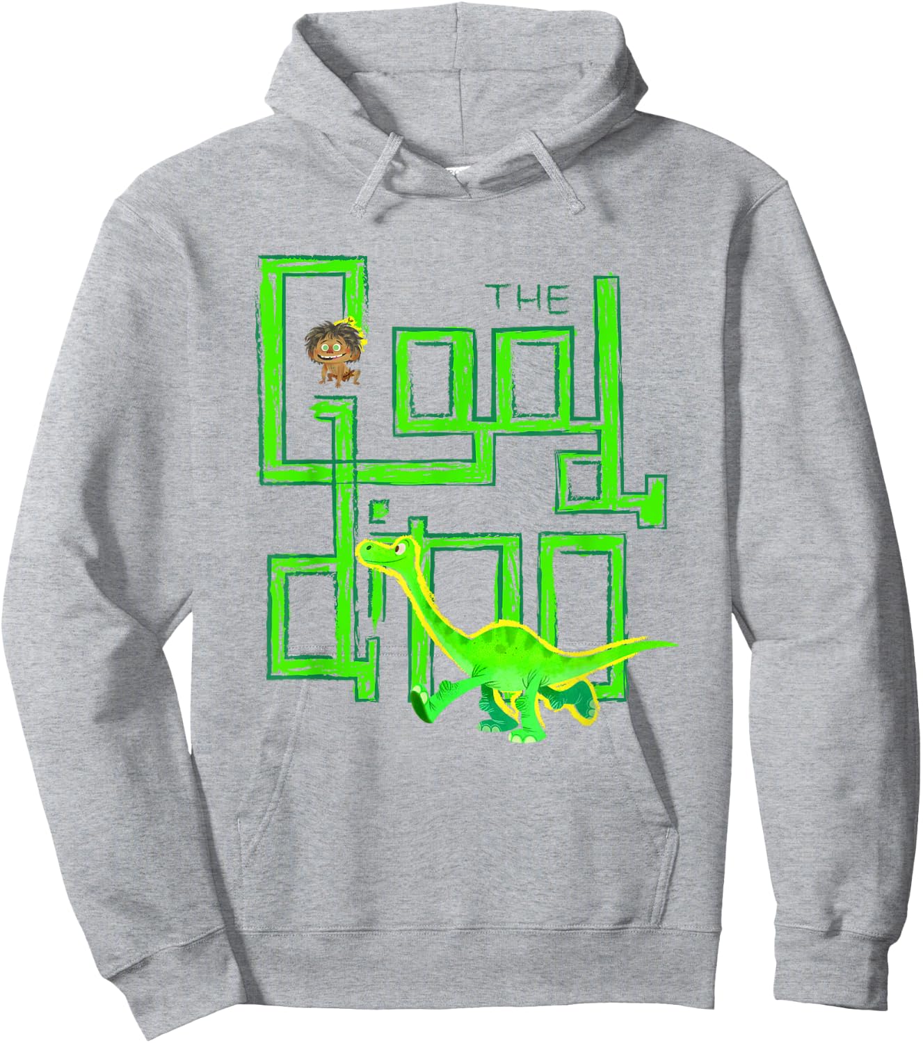 Disney Pixar The Good Dinosaur Good Dino Arlo Spot Text Logo Hoodie - Hoodie | Ash