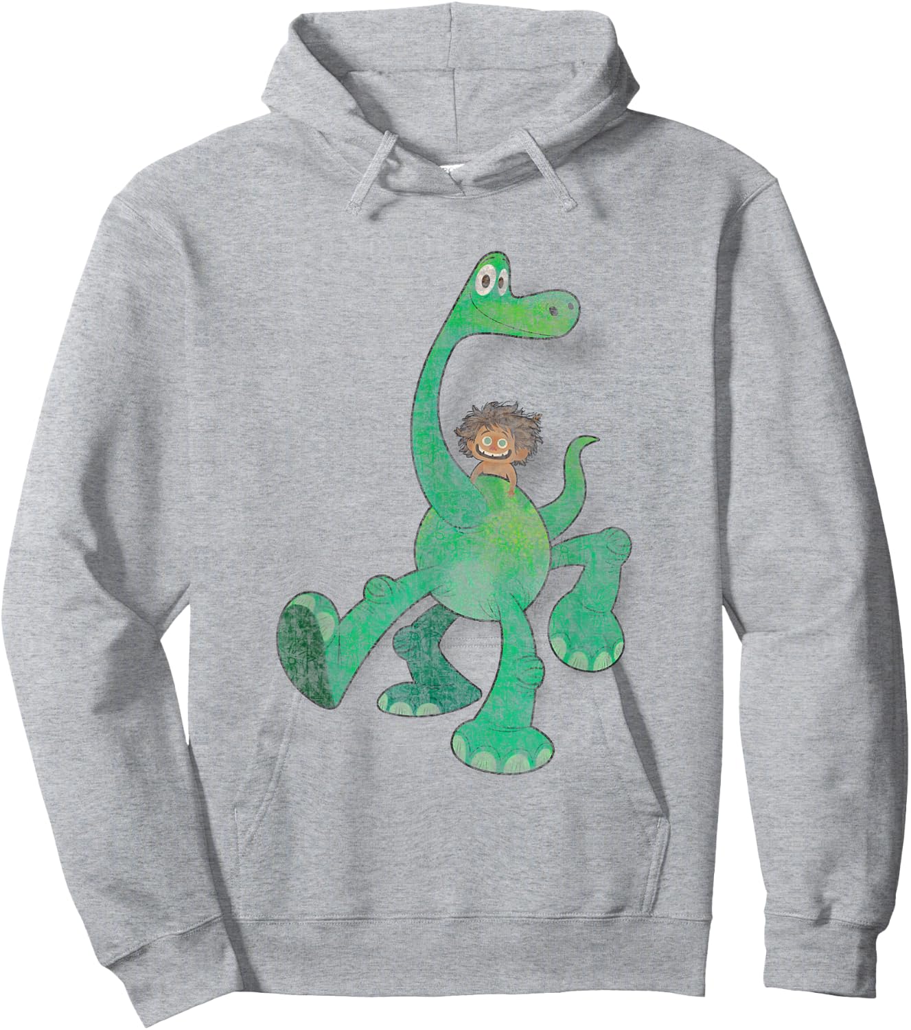 Disney Pixar The Good Dinosaur Arlo Spot Best Duo Big Poster Hoodie - Hoodie | Ash