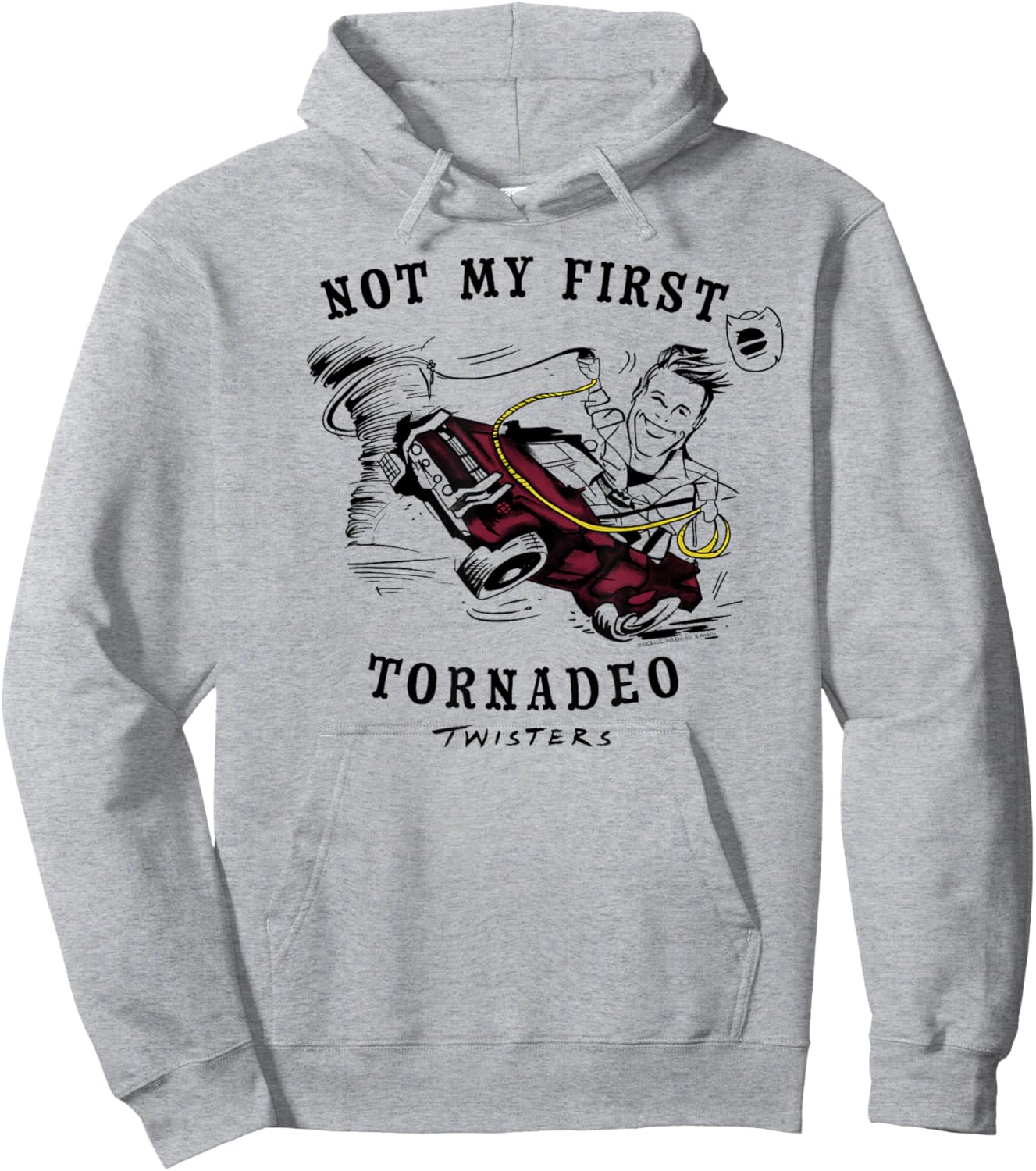 Twisters Not My First Tornadeo Hoodie - Hoodie | Ash