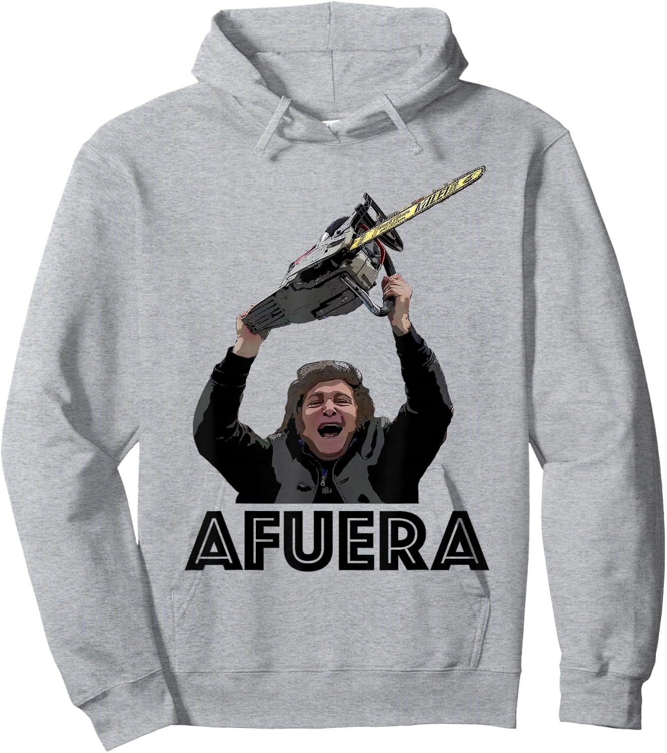 President Milei AFUERA Hoodie - Hoodie | Ash
