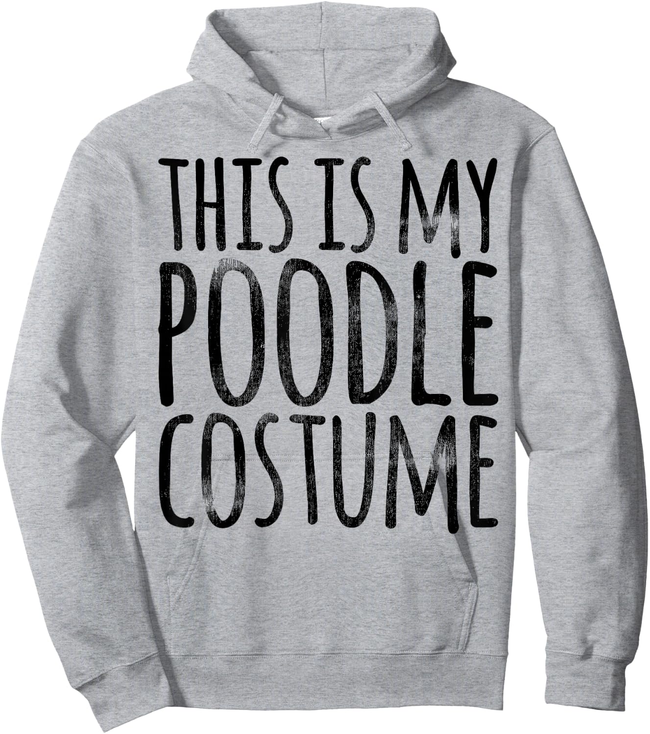 THIS IS MY POODLE COSTUME Dog Funny Easy Lazy Halloween Hoodie - Hoodie | Ash