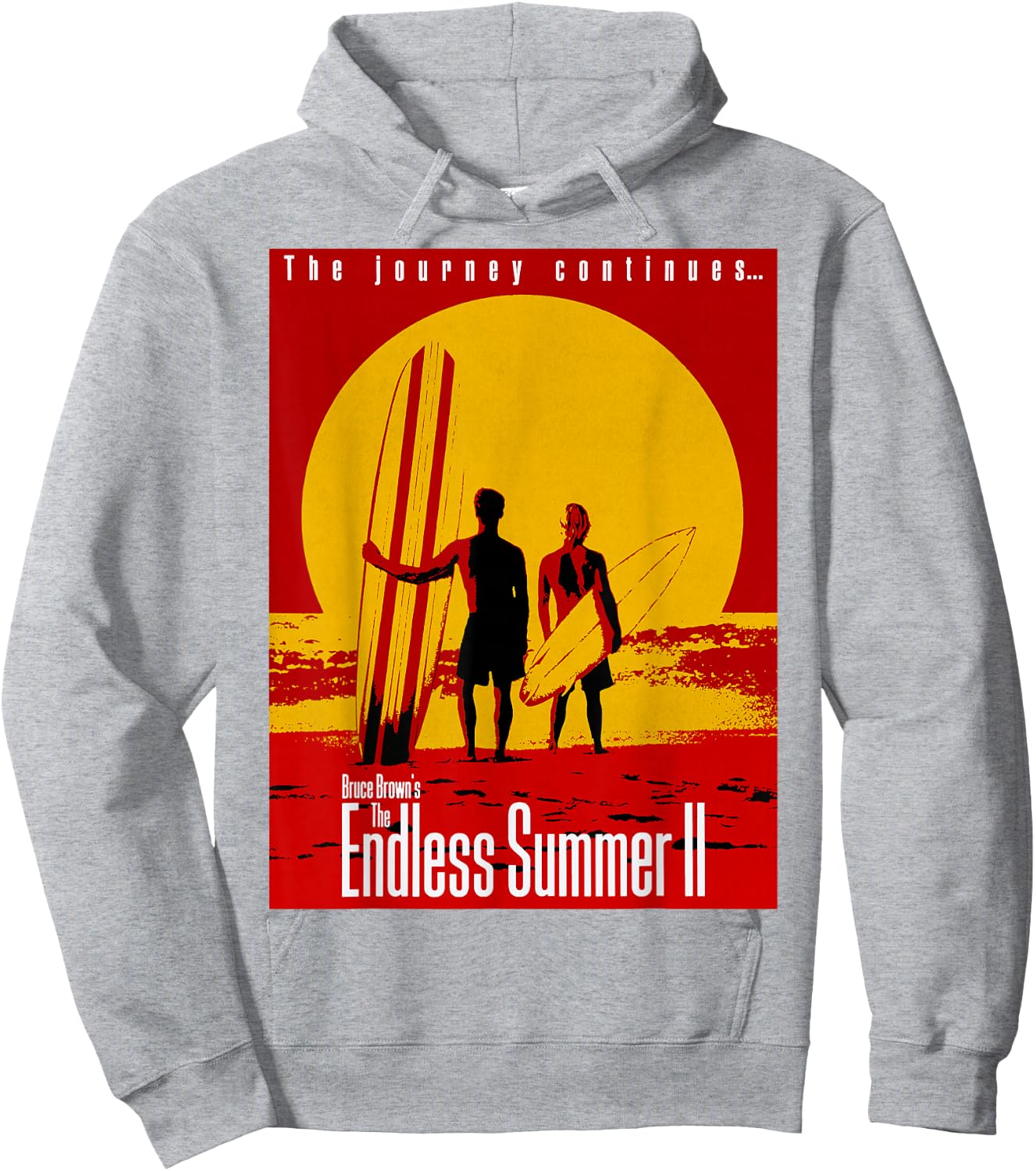 The Endless Summer II 1994 Vintage Surf Movie Poster Hoodie - Hoodie | Ash