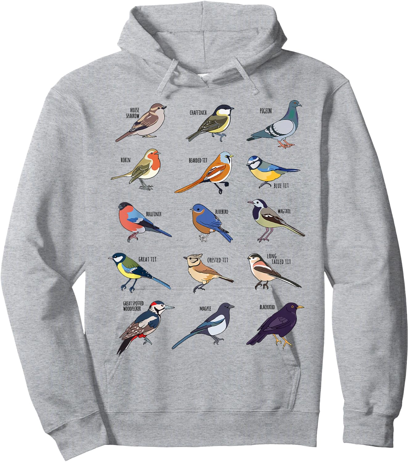 Ornithology Birds Birdwatching Birding Gift & Women Hoodie - Hoodie | Ash