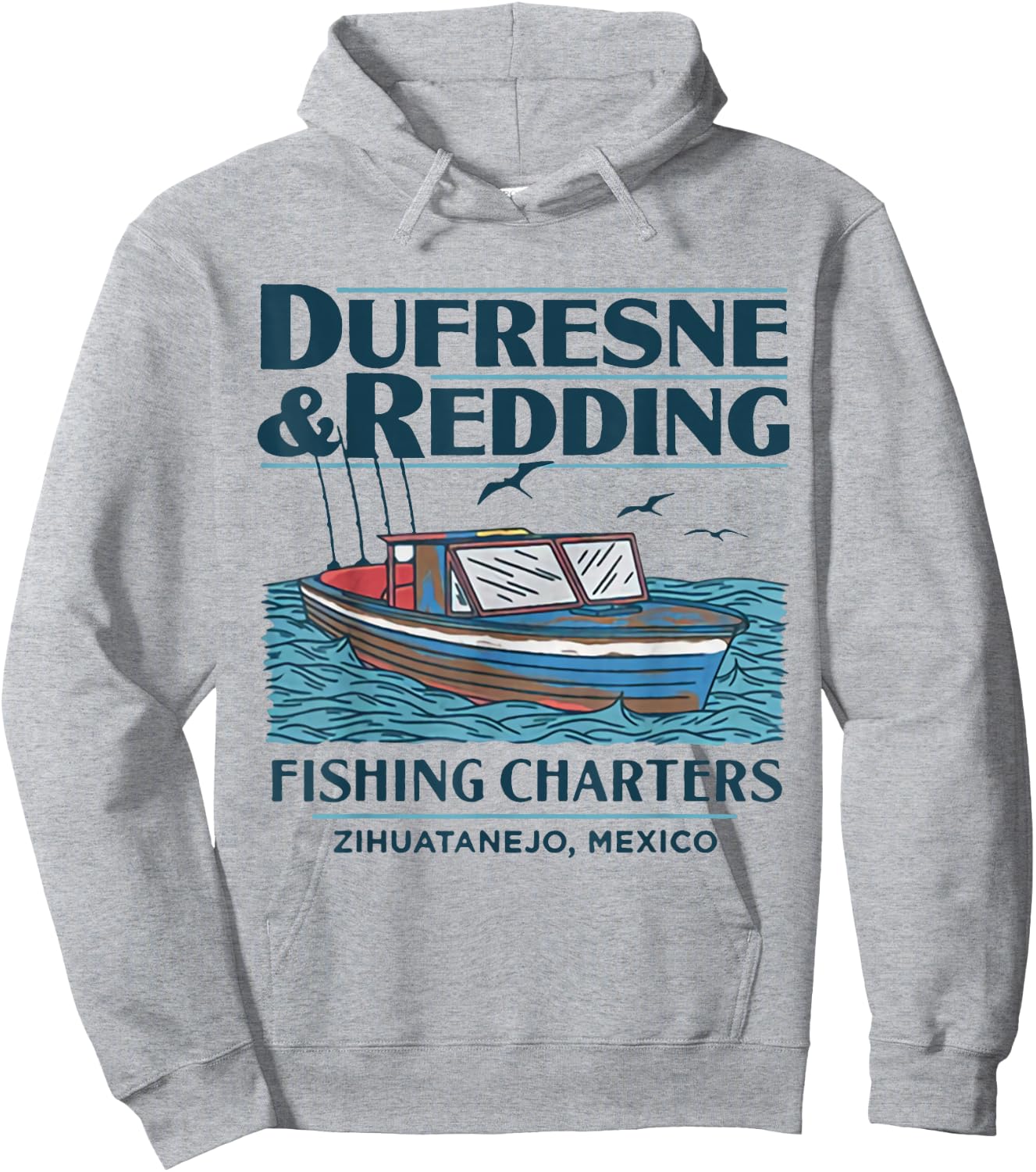 DUFRESNE and Redding Fishing Charters Hoodie - Hoodie | Ash
