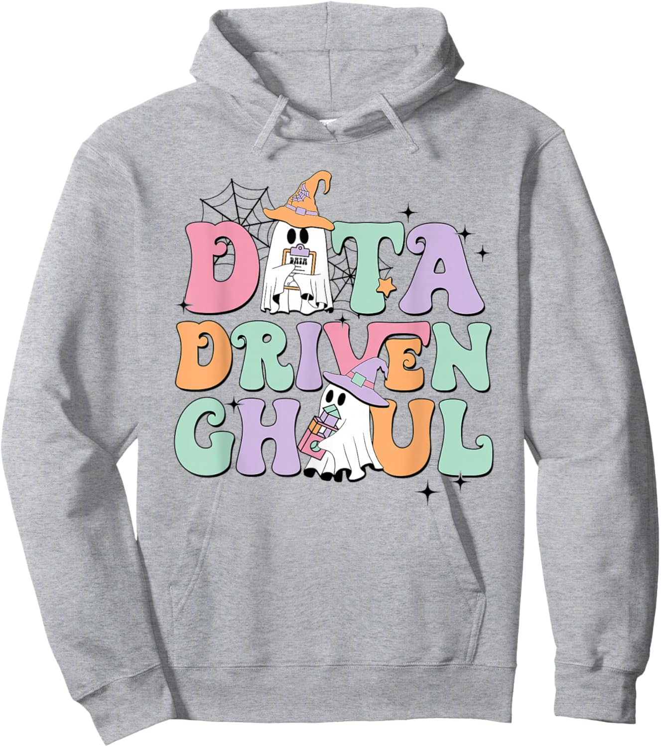 Data Driven Ghoul Ghosts Halloween ABA Behavior Therapy Hoodie - Hoodie | Ash