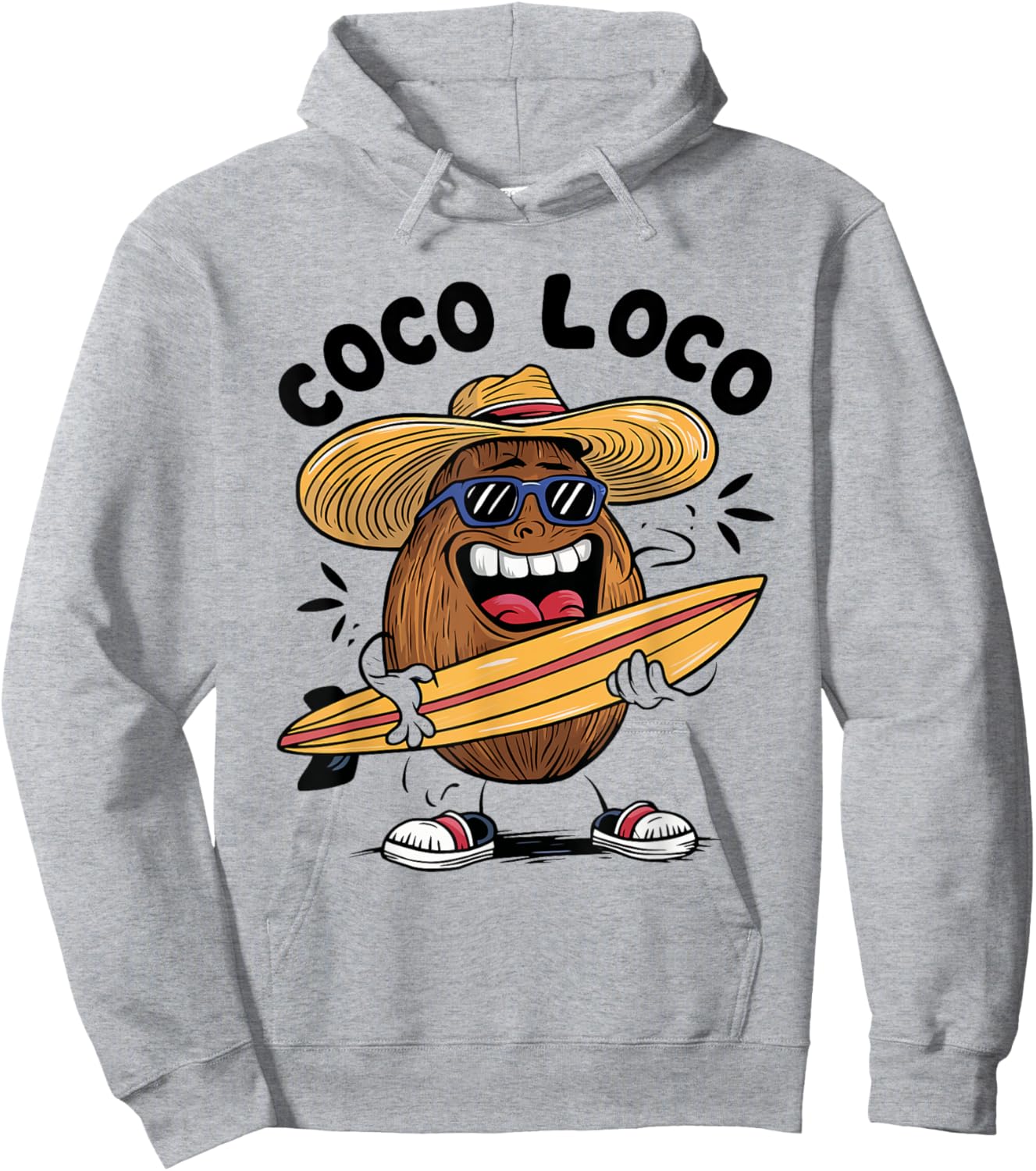 Funny Coconut Coco Loco Hoodie - Hoodie | Ash
