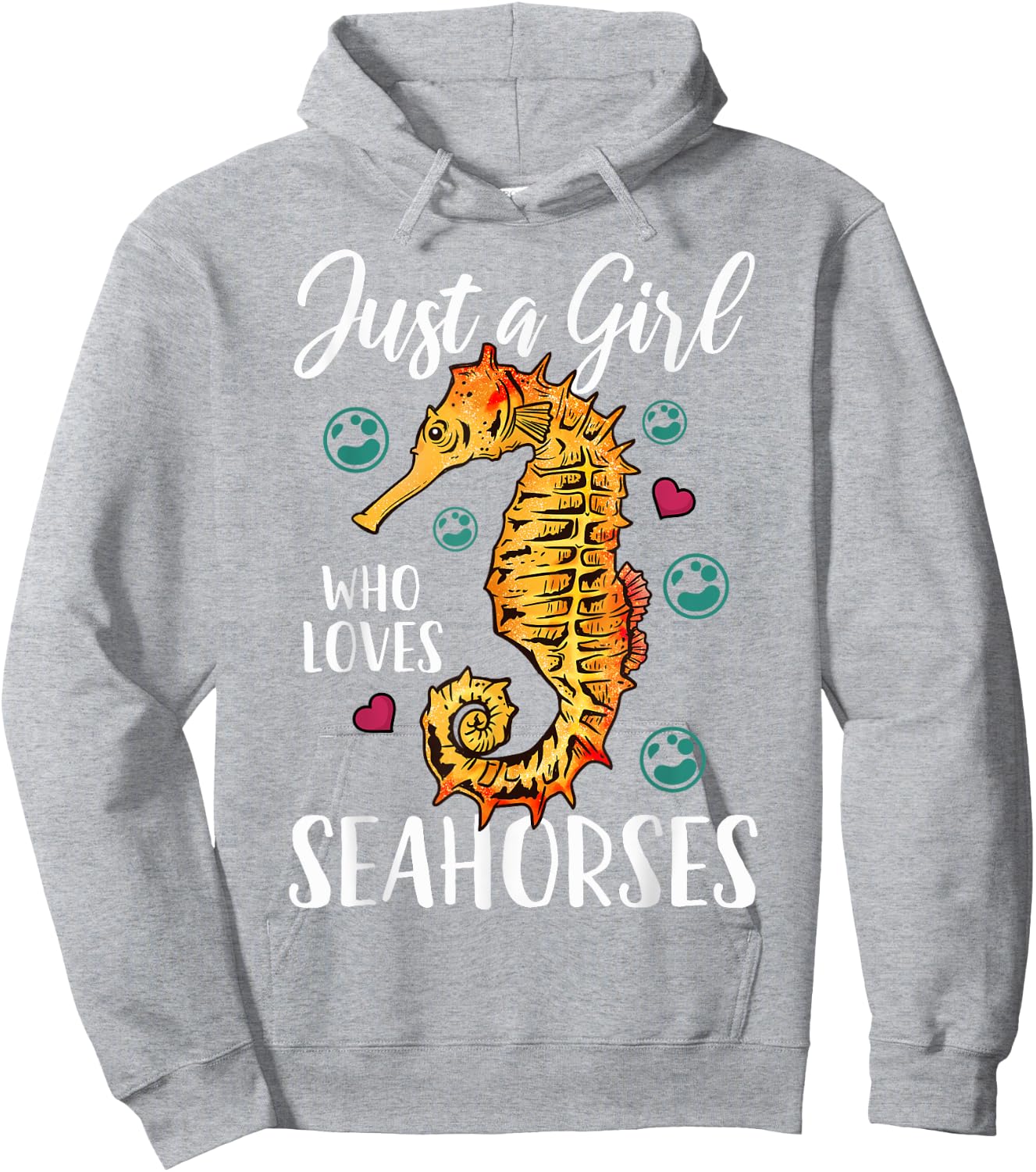 Seahorse Just a Girl Who Loves Seahorses Hoodie - Hoodie | Ash