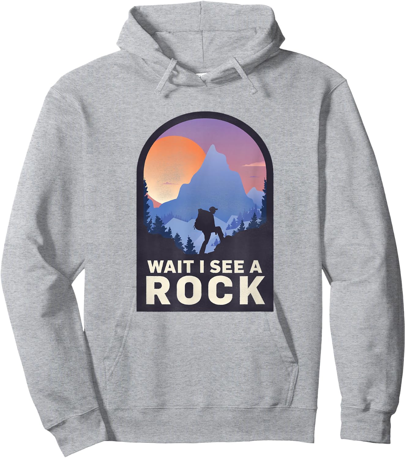 Wait I See A Rock - Geology Geologist Hoodie - Hoodie | Ash