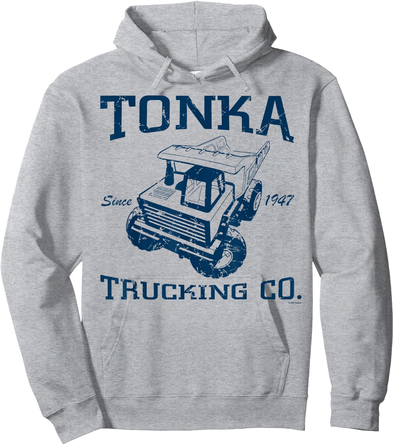 Tonka Trucking Co. Since 1947 Vintage Trucker Logo Hoodie - Hoodie | Ash