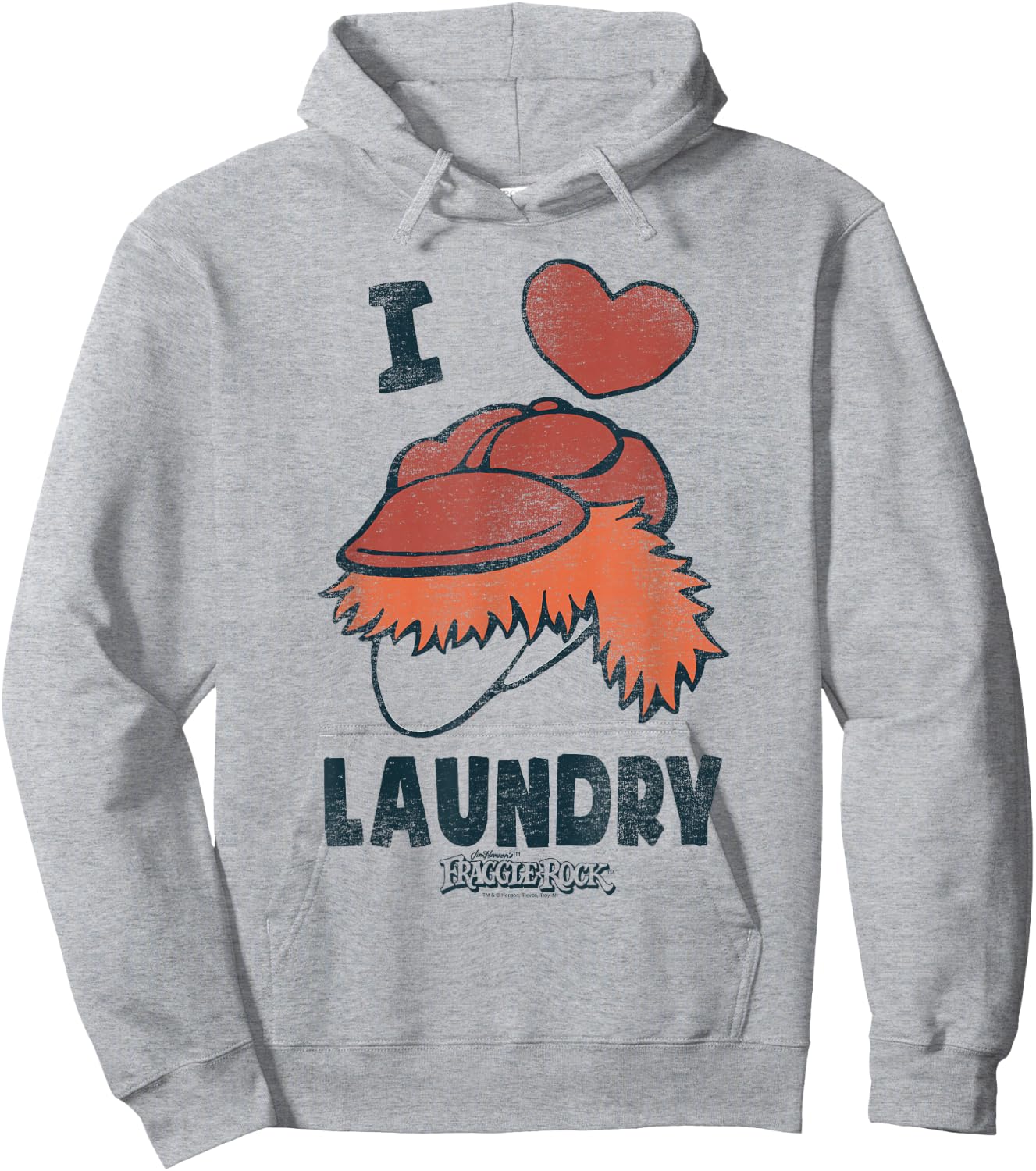 Fraggle Rock Laundry Lover Hoodie - Hoodie | Ash