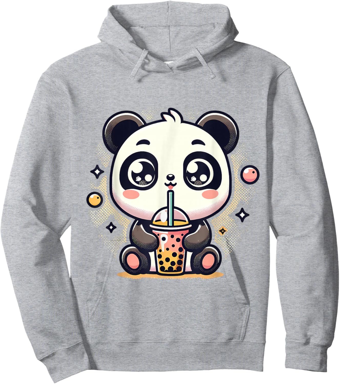 Panda Kawaii Boba Bubble Tea Cute Anime For Kids Hoodie - Hoodie | Ash