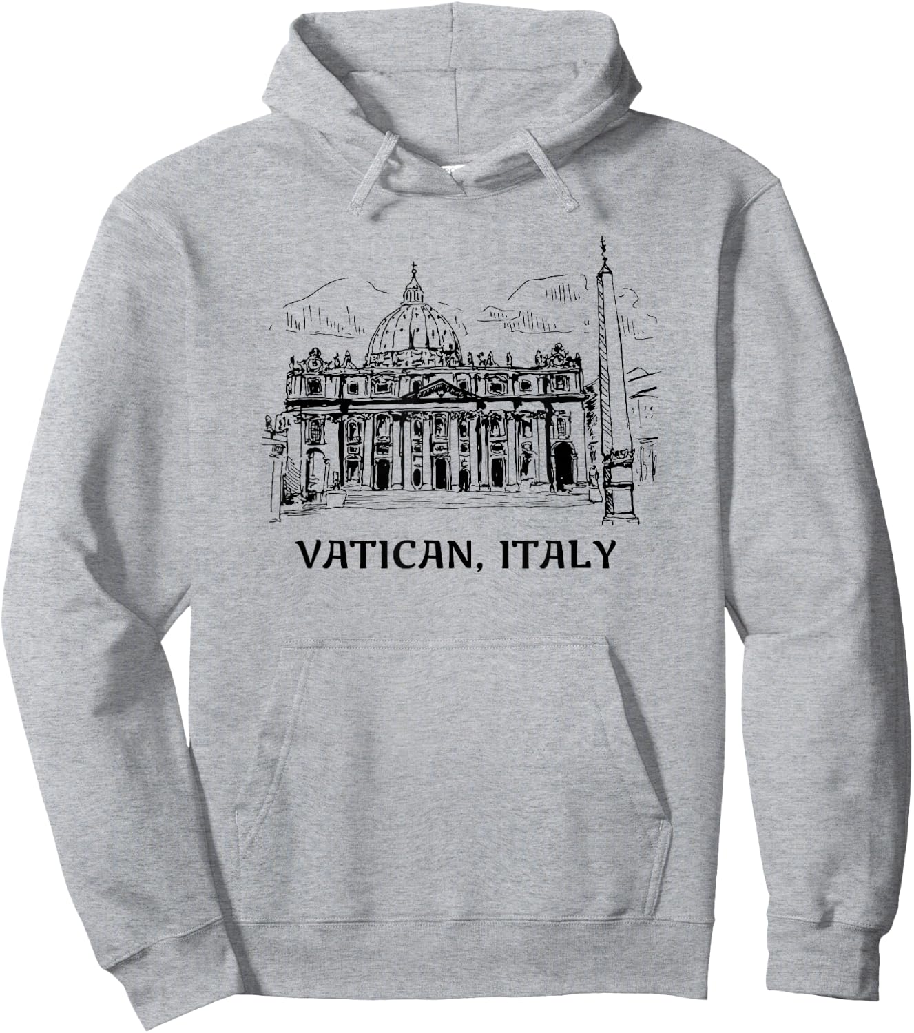 Tee4One Travel Vacation Countries Vatican City Italy Summer Travel Hoodie - Hoodie | Ash