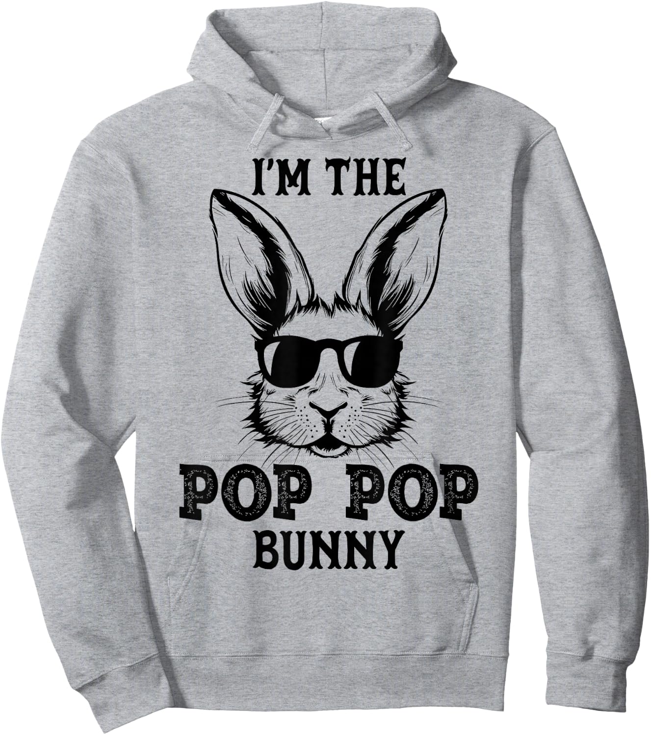Pop Pop Bunny Matching Family Group Easter Day Gifts Hoodie - Hoodie | Ash