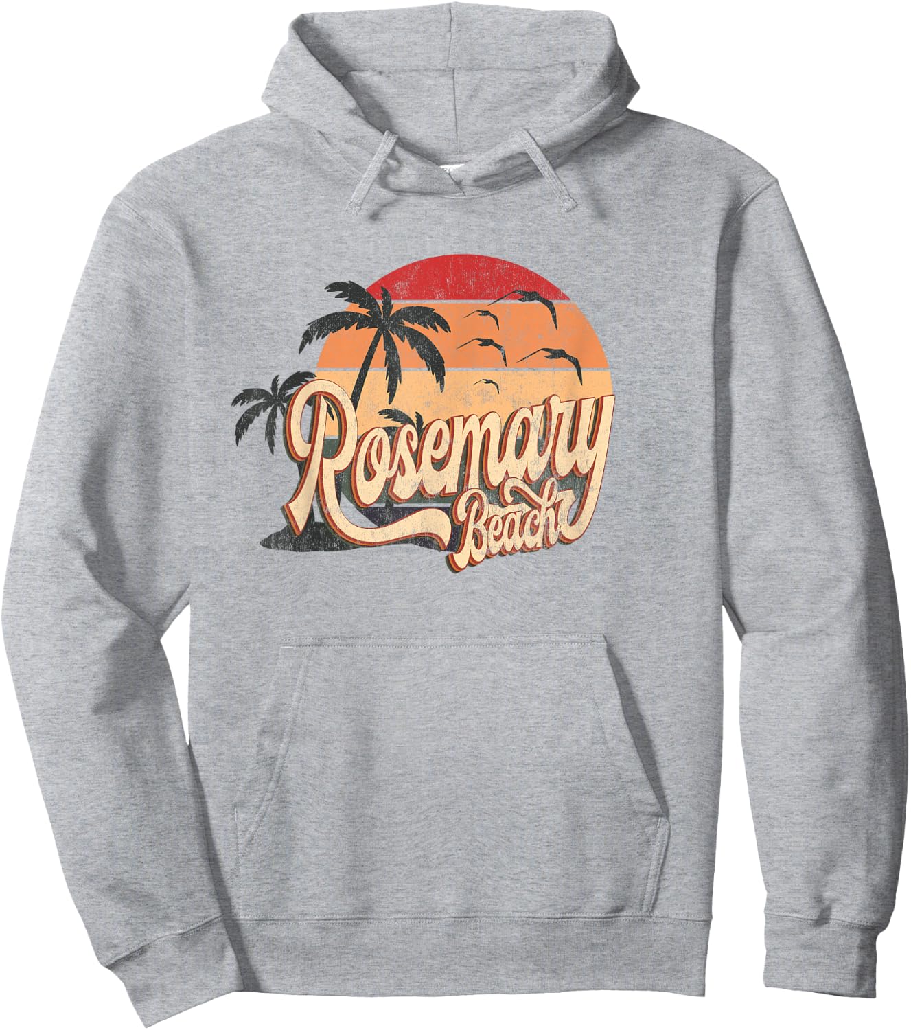 Rosemary Florida US Beach Summer Sun Vintage Retro 70s 80s s Men Women Kids Hoodie - Hoodie | Ash