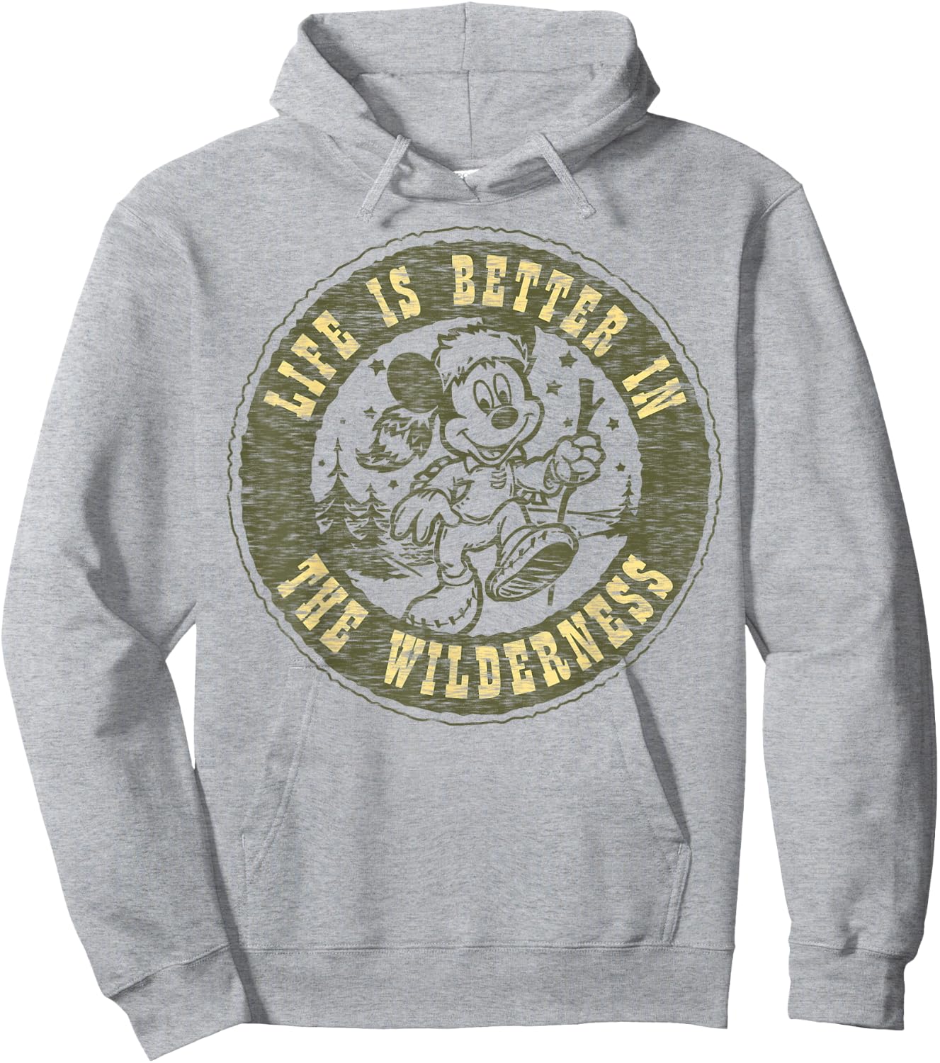 Disney Mickey and Friends Life is Better in The Wilderness Small Hoodie - Hoodie | Ash