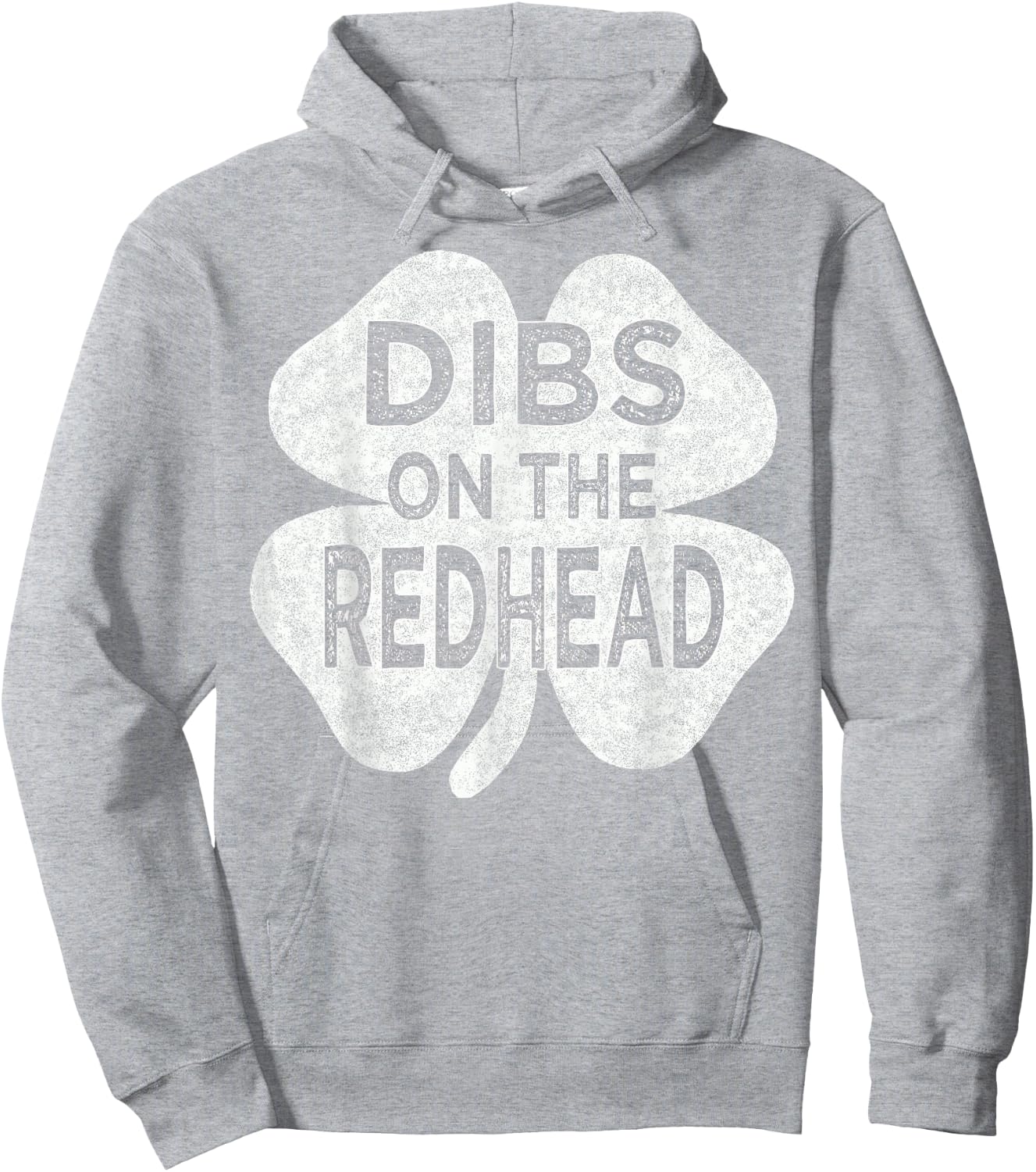 Dibs On The Redhead St Patrick's Day Shamrock Drinking Top Hoodie - Hoodie | Ash