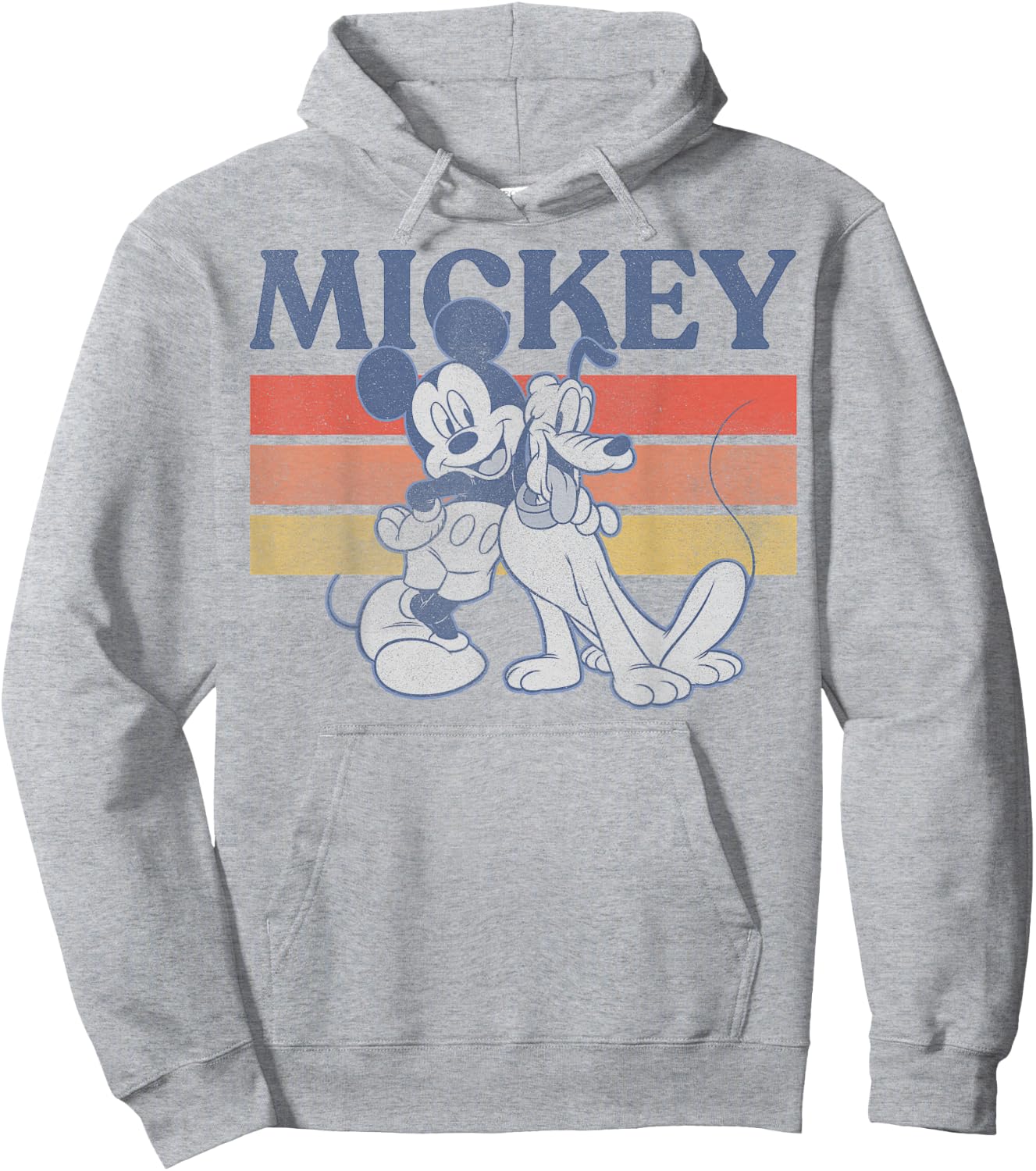 Disney Mickey and Friends Mickey and Pluto Retro Hoodie - Hoodie | Ash