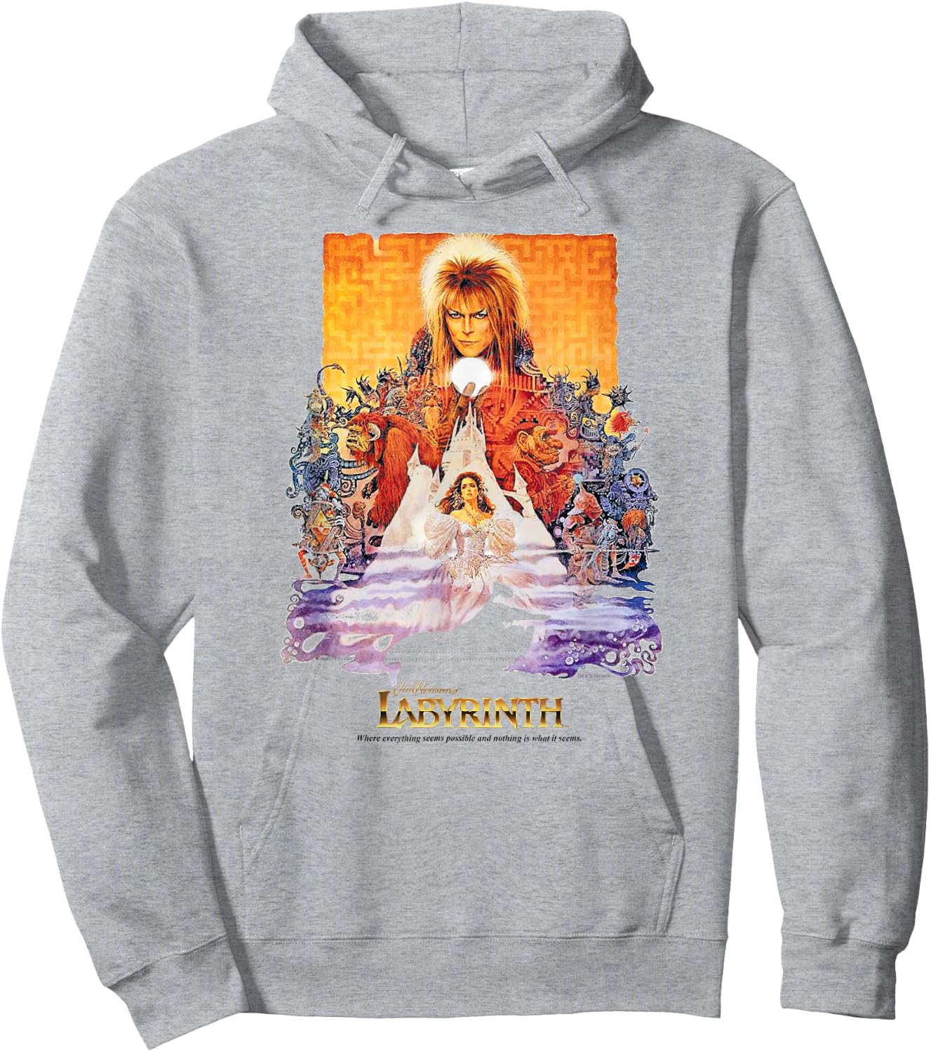 Labyrinth Movie Poster Hoodie - Hoodie | Ash