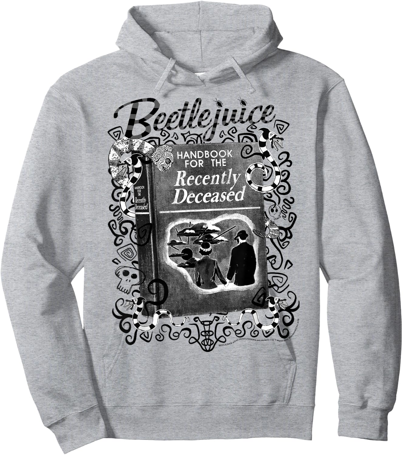Beetlejuice Handbook For The Recently Deceased Poster Hoodie - Hoodie | Ash