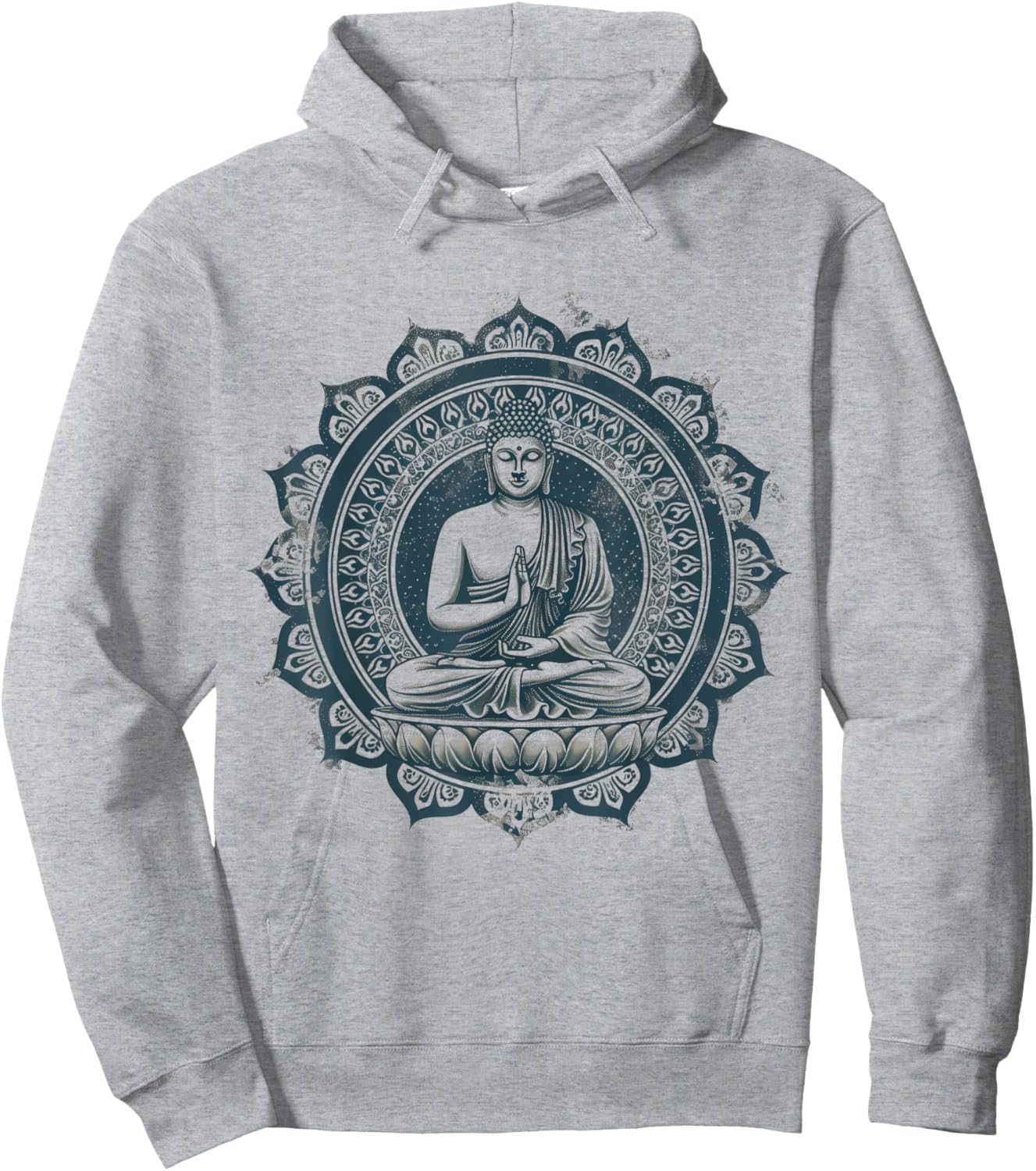 Meditation Zen Buddha Buddhist Zen Buddha Spiritual Hindu Hoodie - Hoodie | Ash