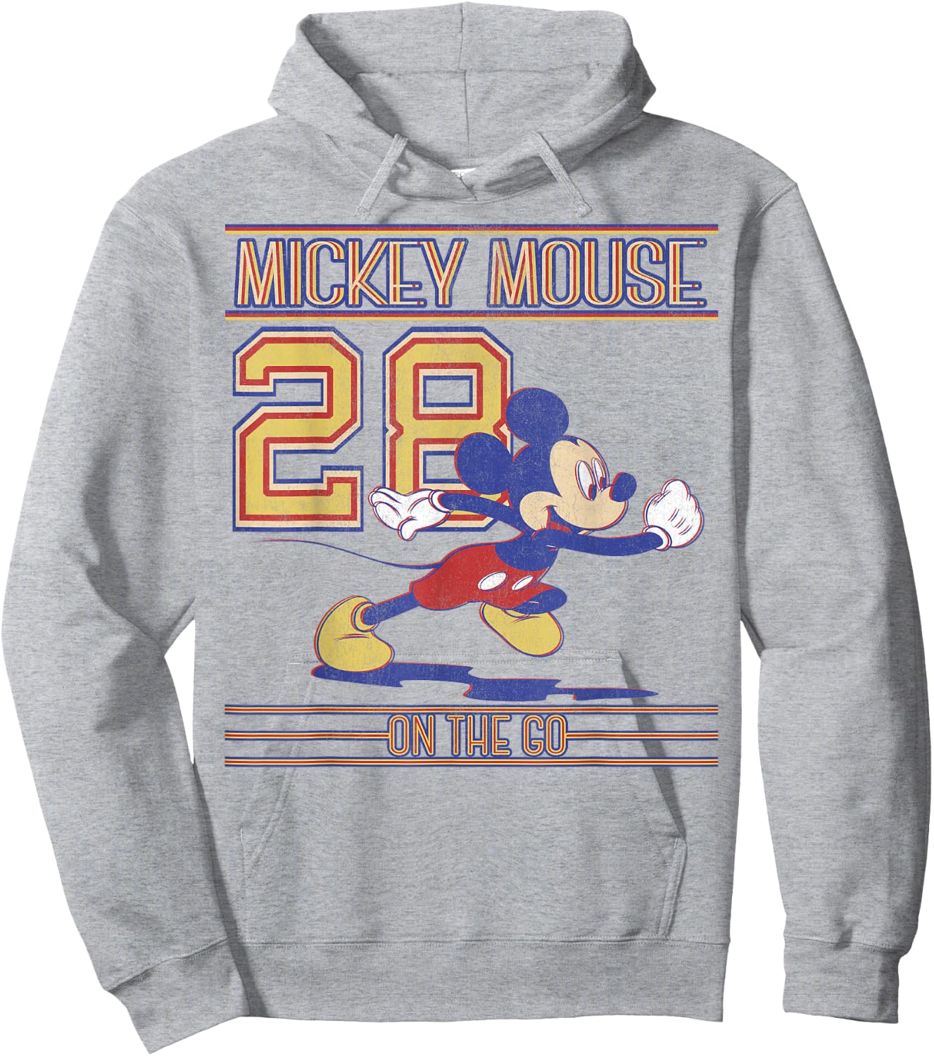Disney Mickey And Friends Mickey Mouse On The Go Since '28 Hoodie - Hoodie | Ash