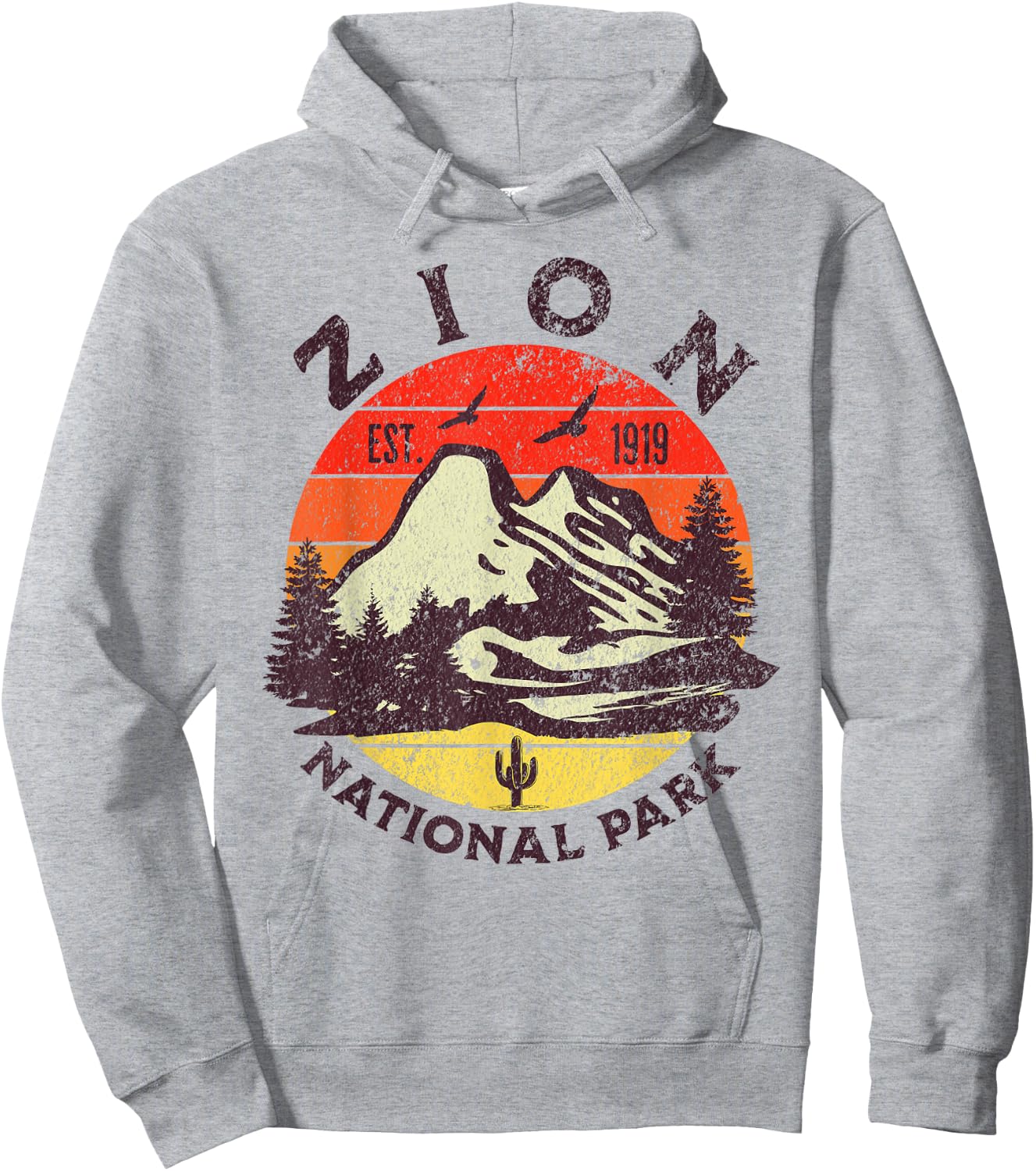 Zion National Park Hoodie - Hoodie | Ash