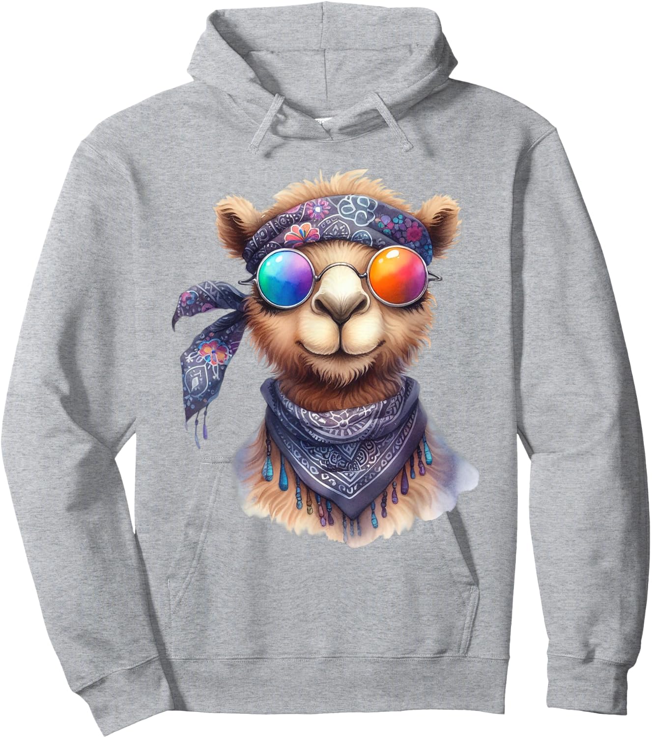 Hippie Camel Funny , Shirt Men Women Kids Hoodie - Hoodie | Ash