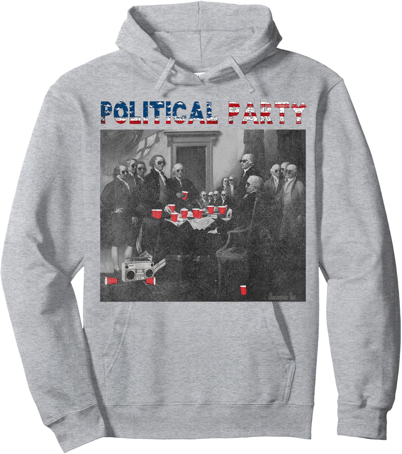 Political Party Funny Historical Beer Lovers Campaign Rally Hoodie - Hoodie | Ash