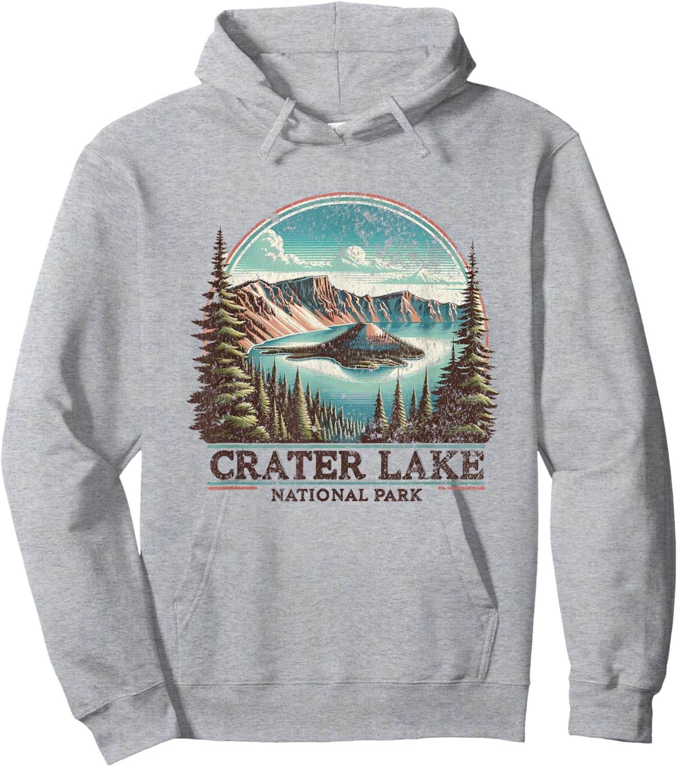 Crater Lake National Park Hoodie - Hoodie | Ash