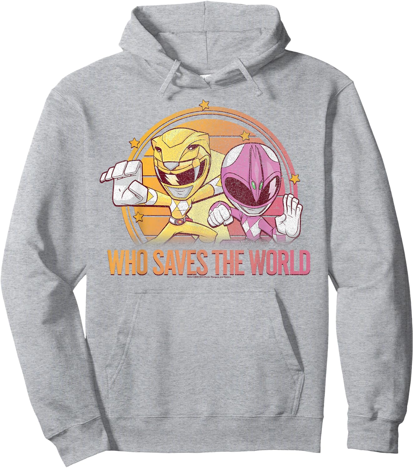 Power Rangers Pink & Yellow Ranger Who Saves The World Hoodie - Hoodie | Ash