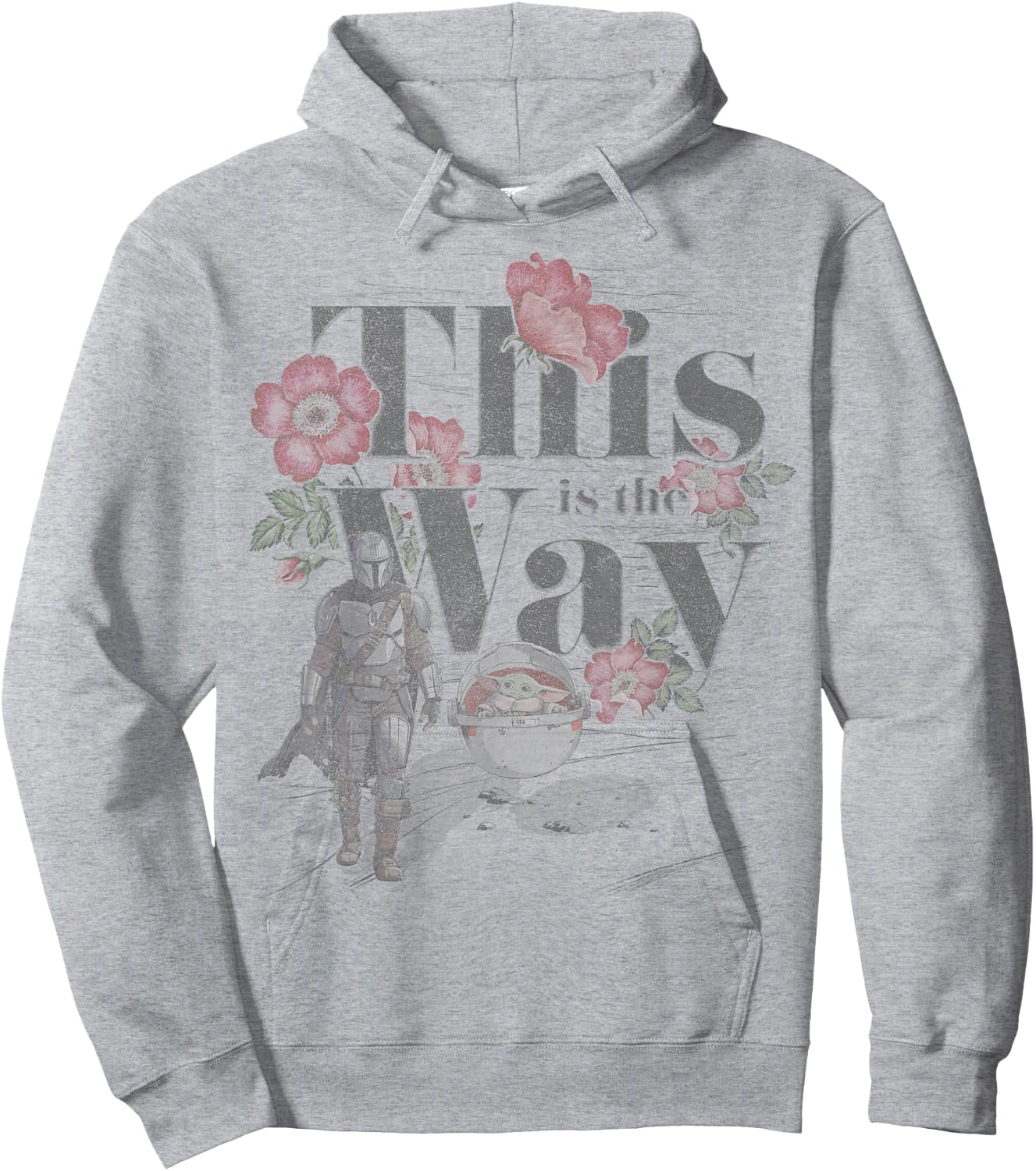 Star Wars The Mandalorian This Is The Way Floral Hoodie - Hoodie | Ash