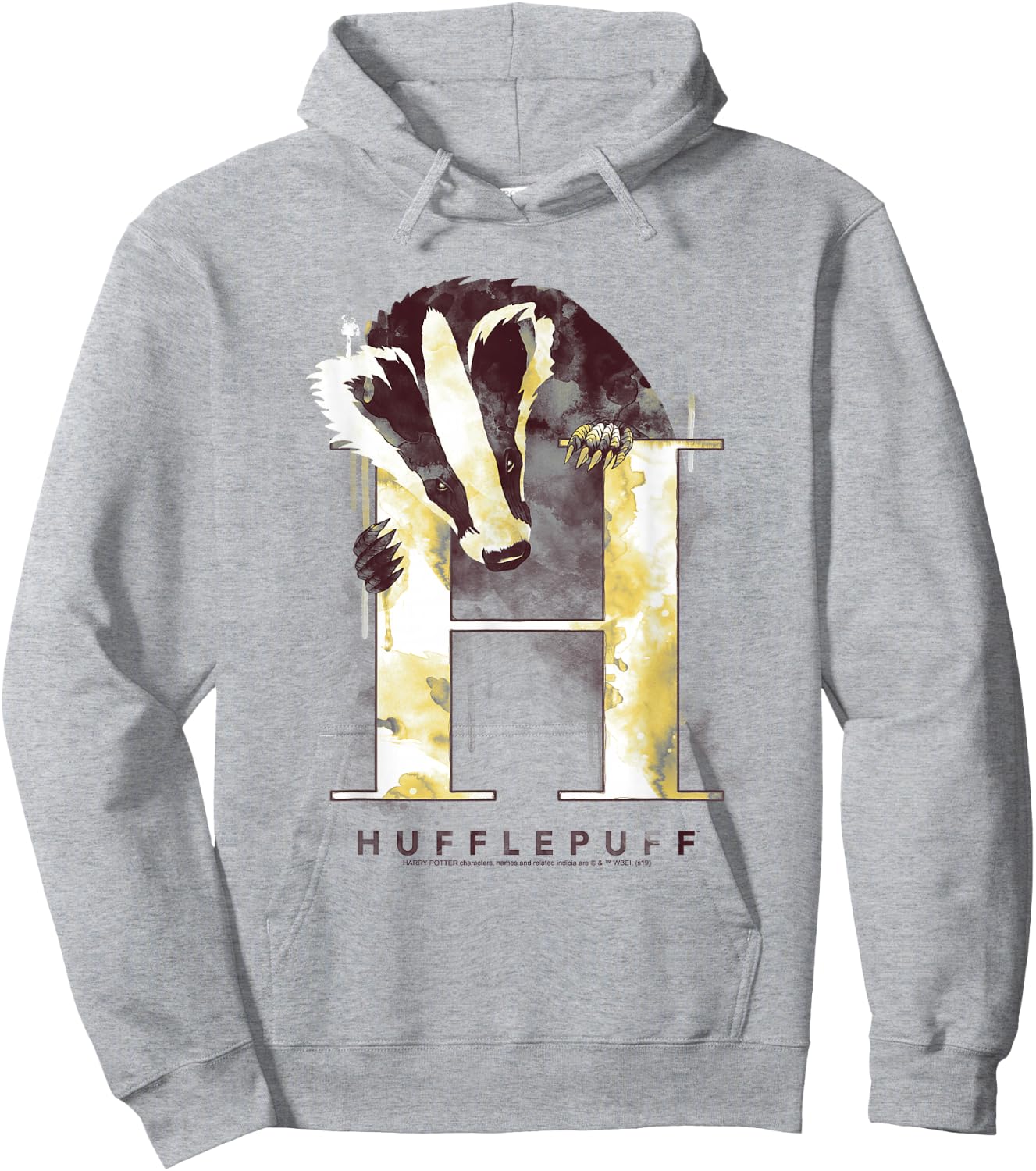 Harry Potter Hufflepuff House Watercolor Small Hoodie - Hoodie | Ash