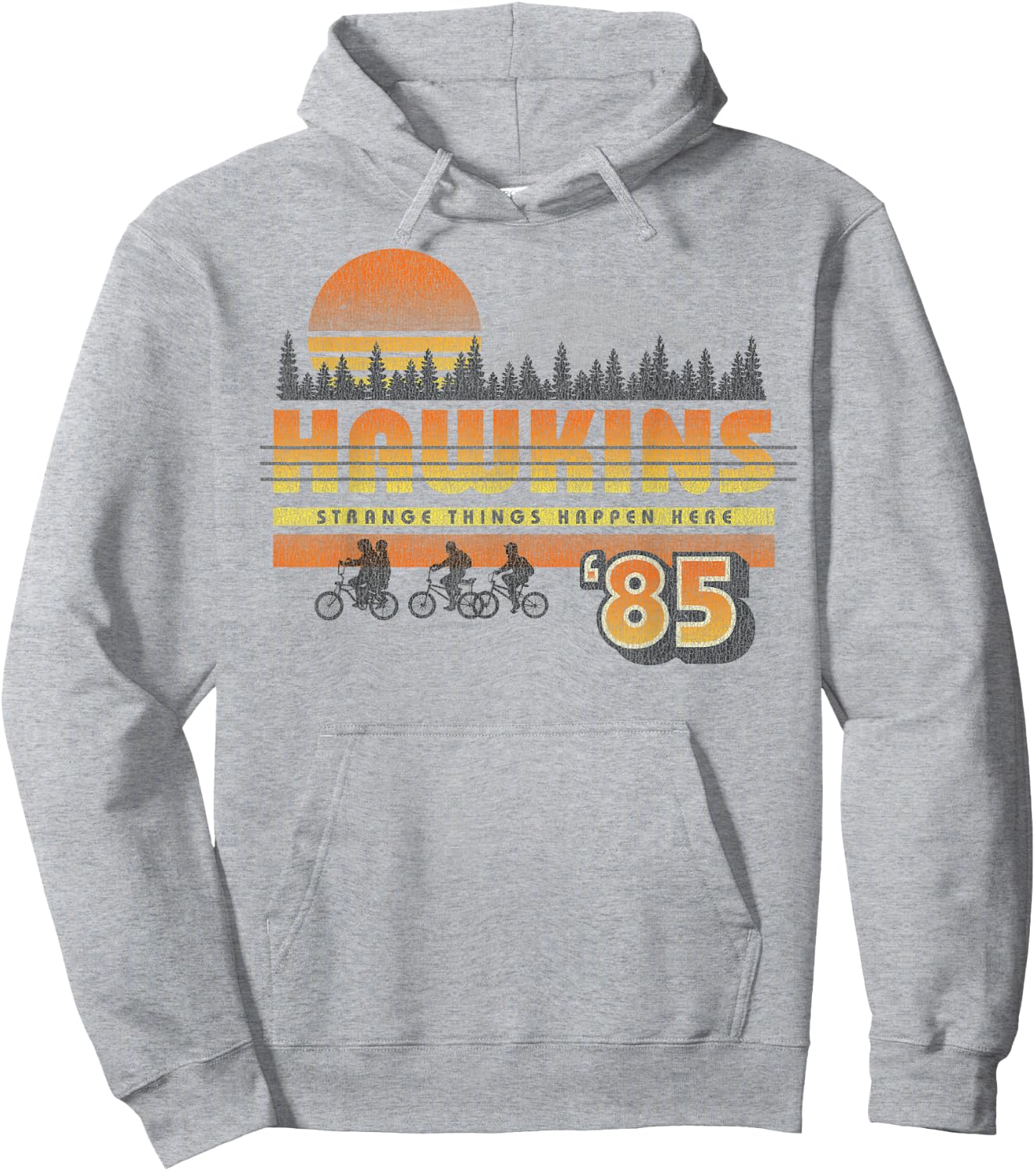 Netflix Stranger Things Hawkins Strange Things 85 Retro Hoodie - Hoodie | Ash