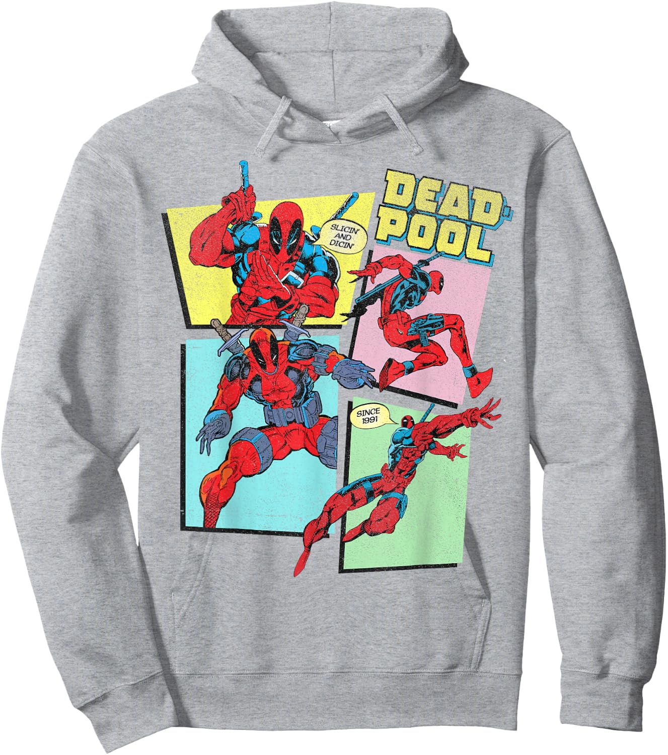 Marvel Deadpool 30th Slicin' And Dicin' Since 1991 Hoodie - Hoodie | Ash