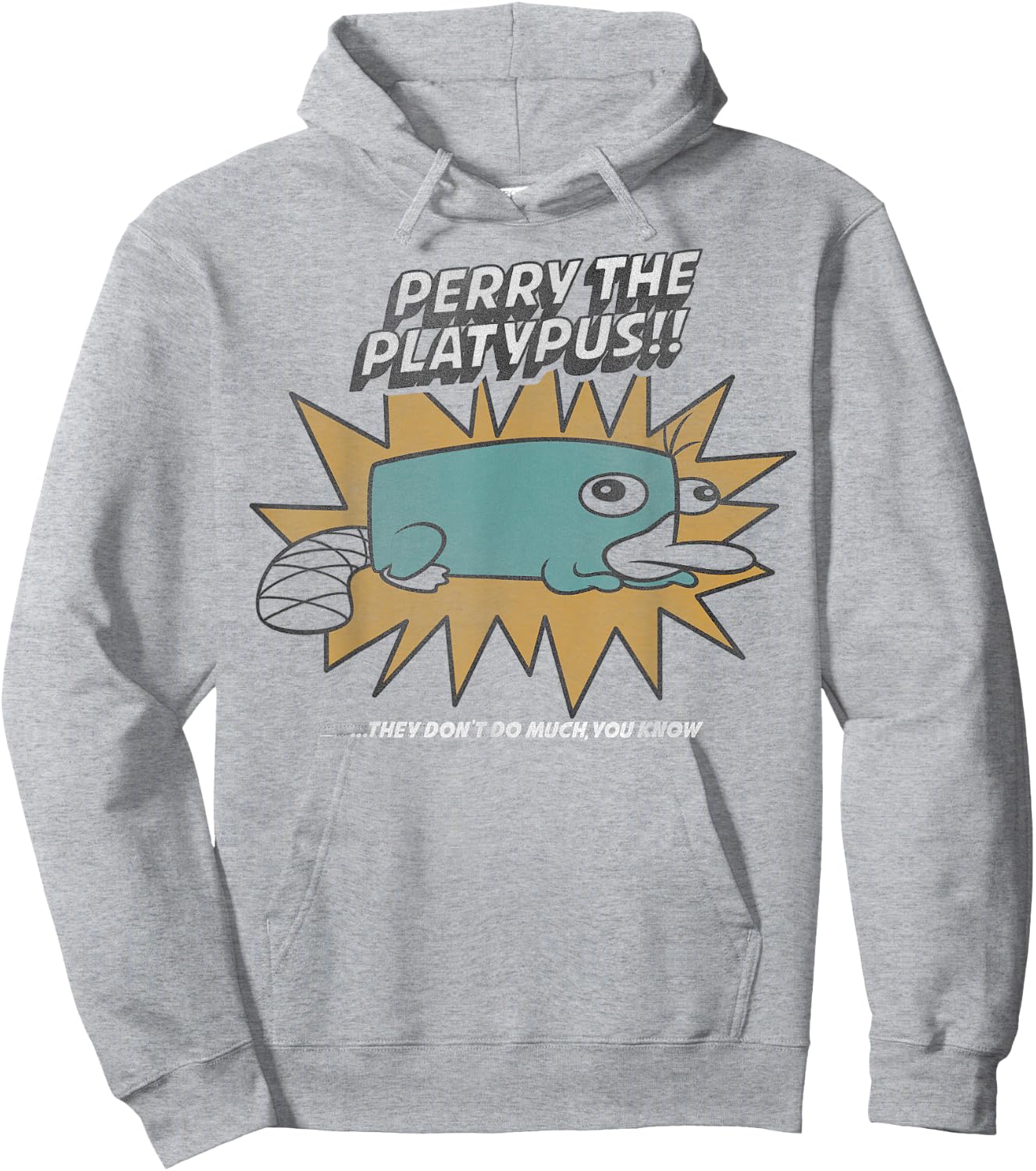 Disney Phineas and Ferb Perry The Platypus Small Hoodie - Hoodie | Ash