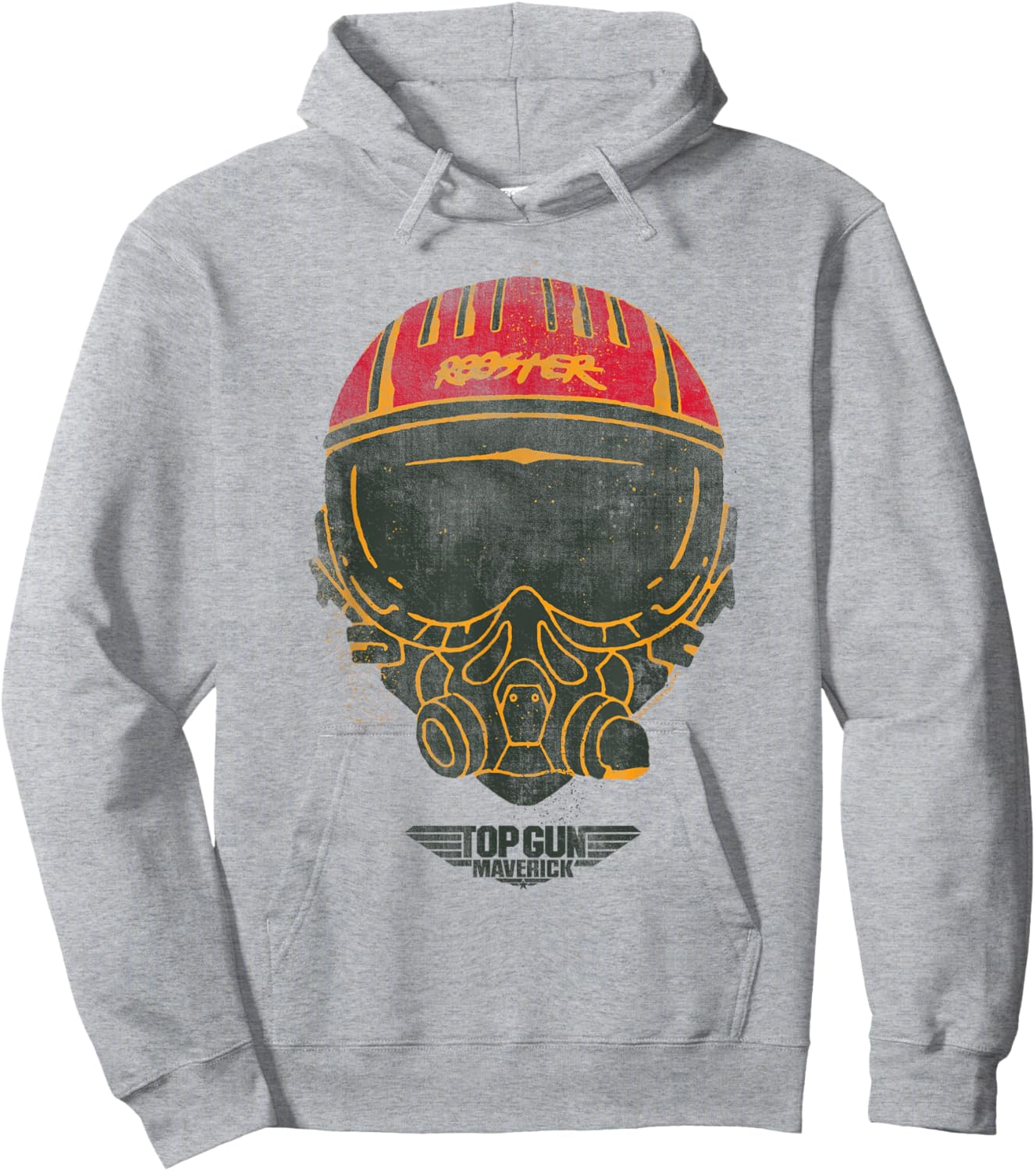 Top Gun Rooster Helmet Hoodie - Hoodie | Ash