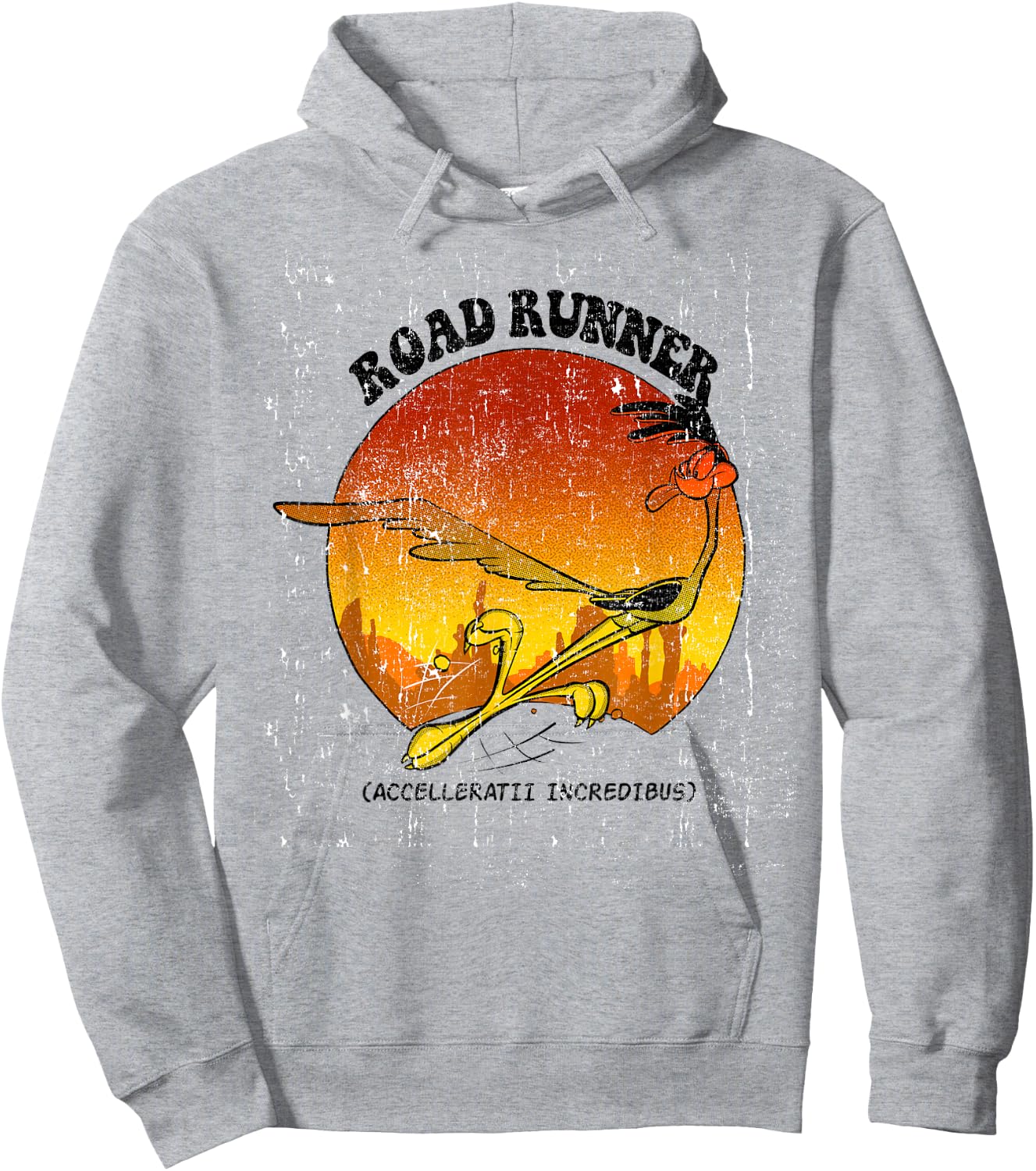 Looney Tunes Road Runner Accelleratii Incredibus Hoodie - Hoodie | Ash