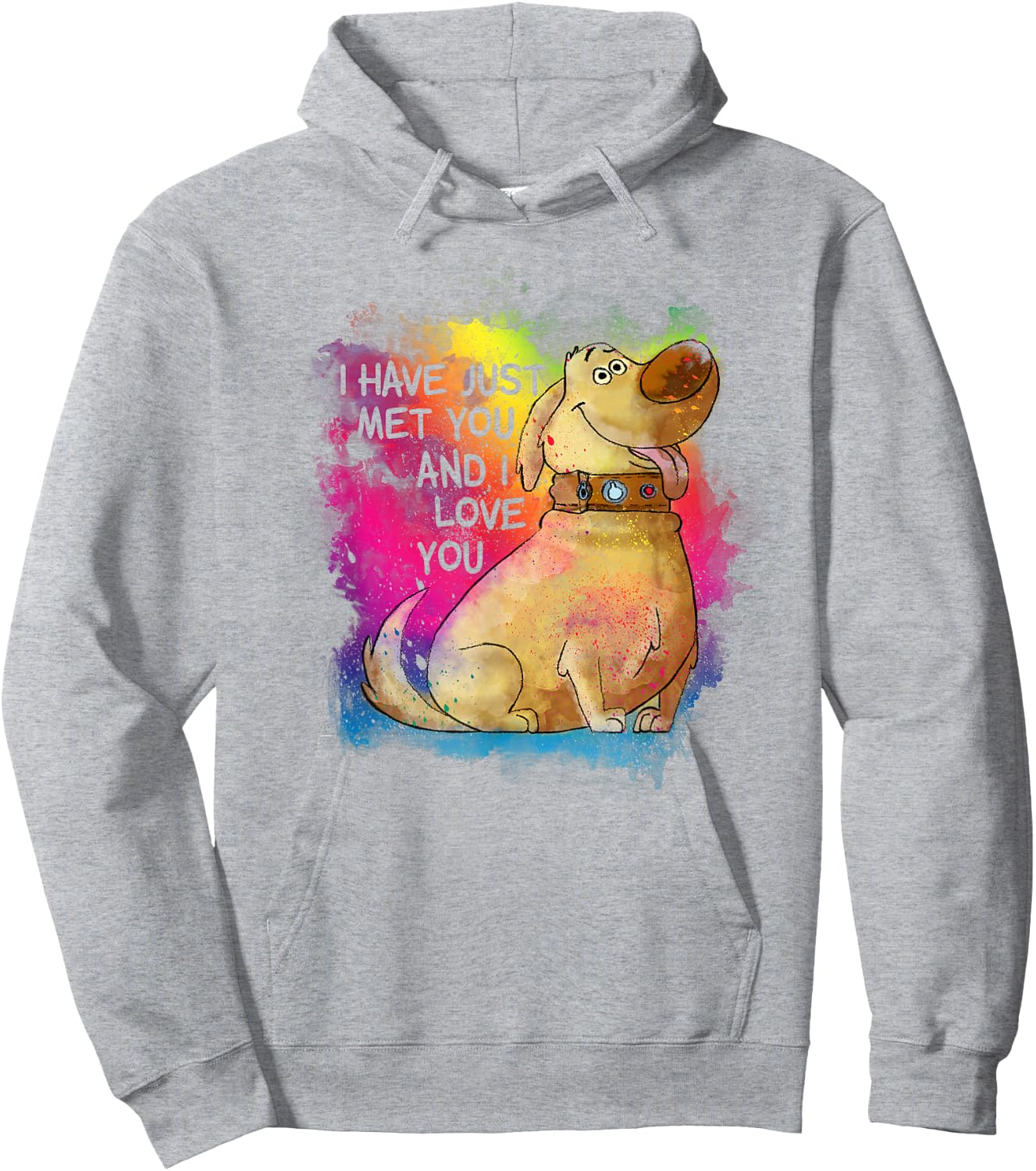 Disney Pixar Up Dug I Have Just Met You Rainbow Hoodie - Hoodie | Ash