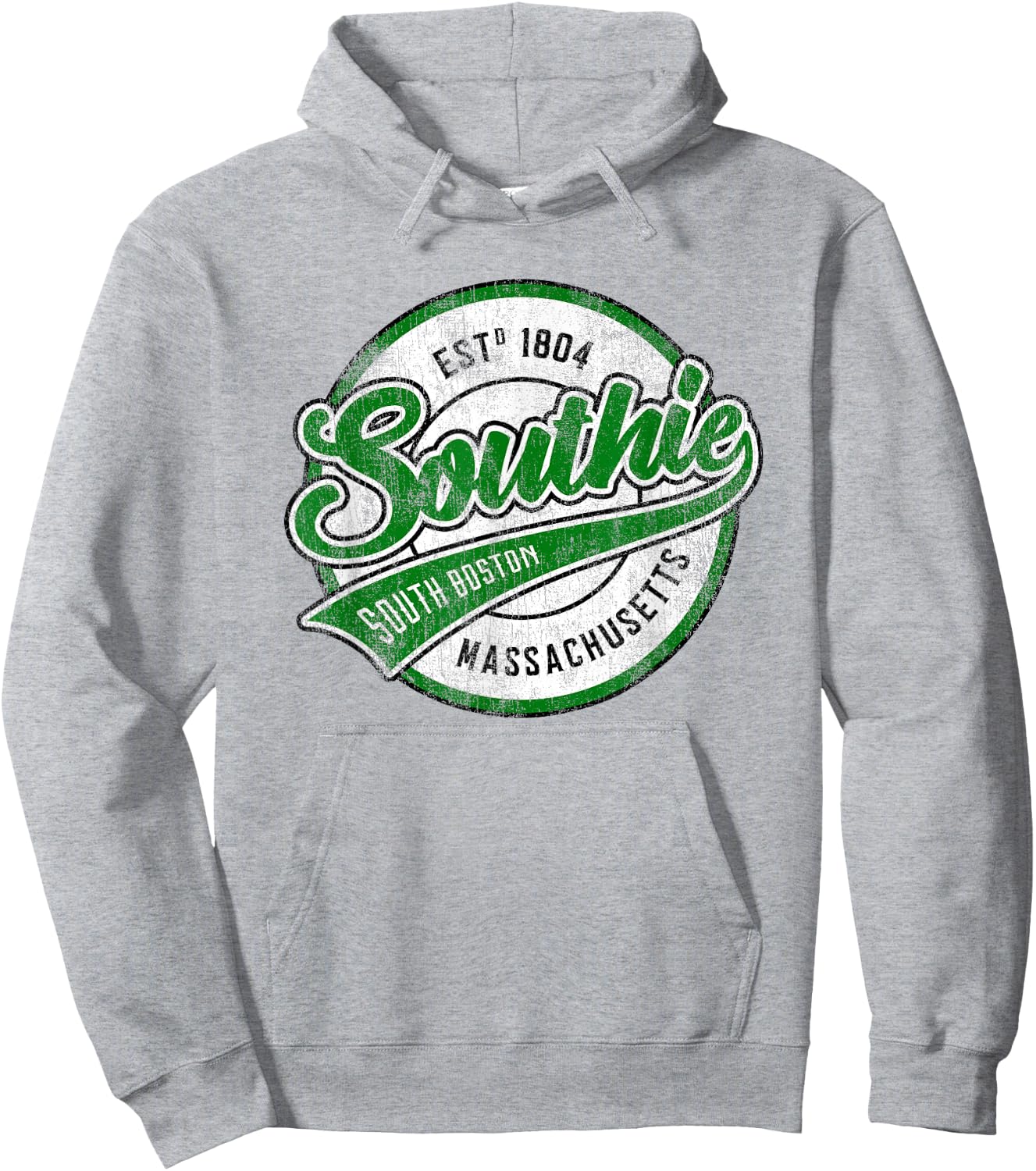 Vintage Southie Shirt - Ireland Jersey Style - South Boston Hoodie - Hoodie | Ash