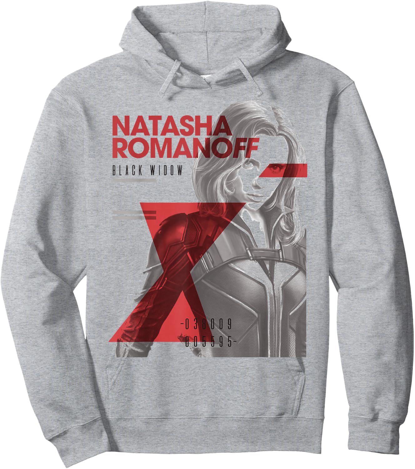 Marvel Black Widow Natasha Romanoff Portrait Hoodie - Hoodie | Ash