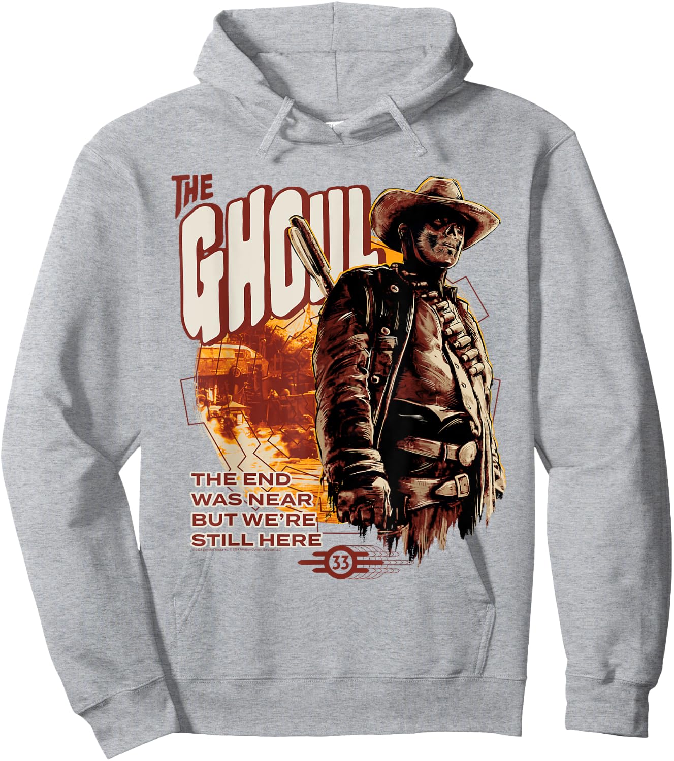 Fallout TV Series The Ghoul End Was Near Modern Edit Hoodie - Hoodie | Ash