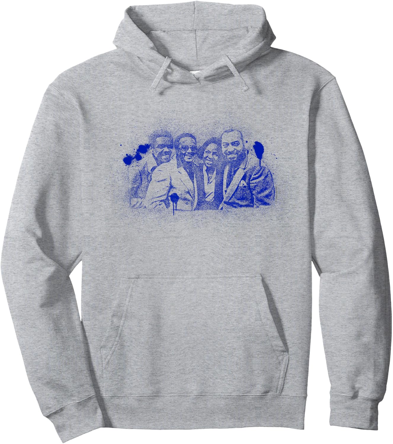 TV Times Gladys Knight And The Pips 1980 Paint Splatter Hoodie - Hoodie | Ash